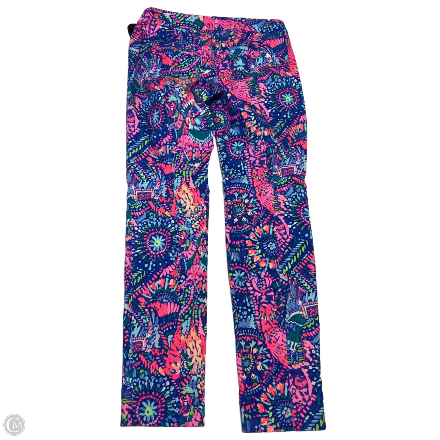 Pants Designer By Lilly Pulitzer In Blue & Pink, Size: 0