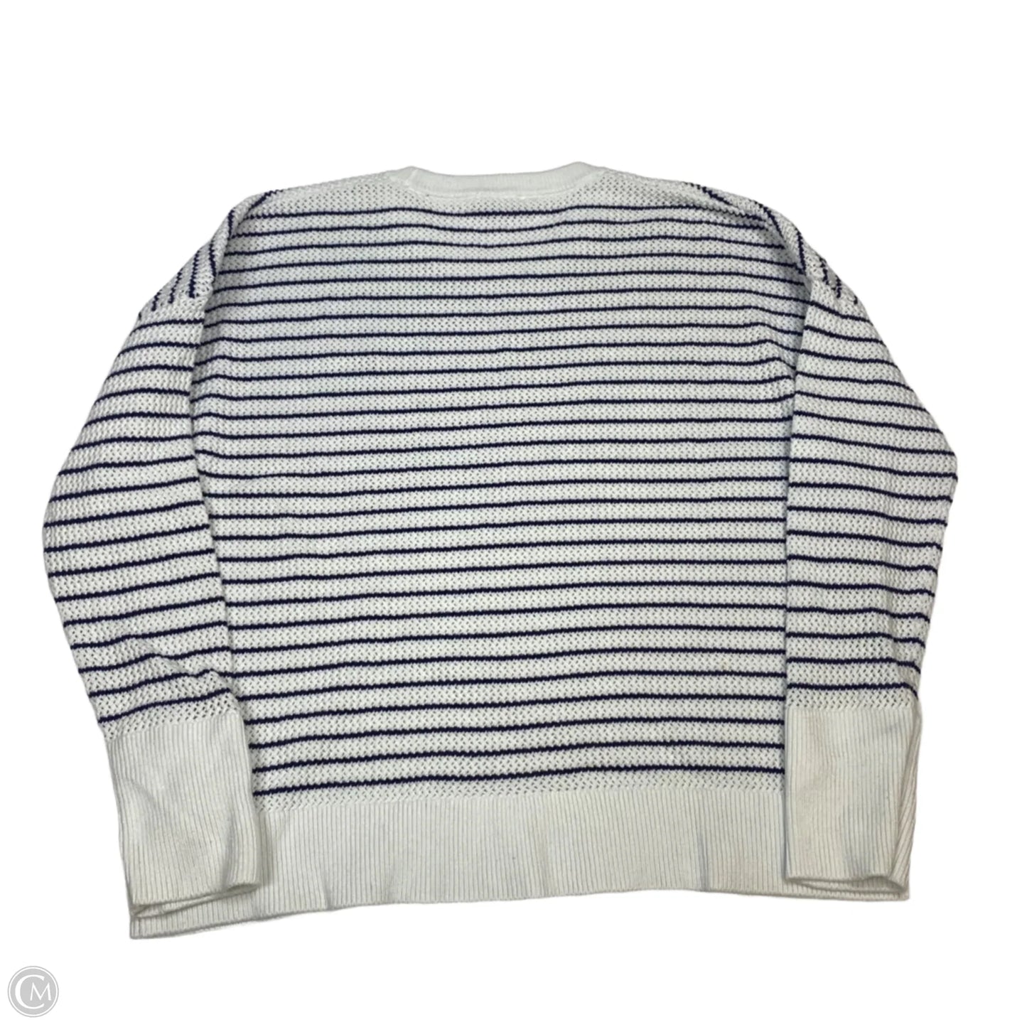 Sweater Designer By Vineyard Vines In Blue & White, Size: Xl