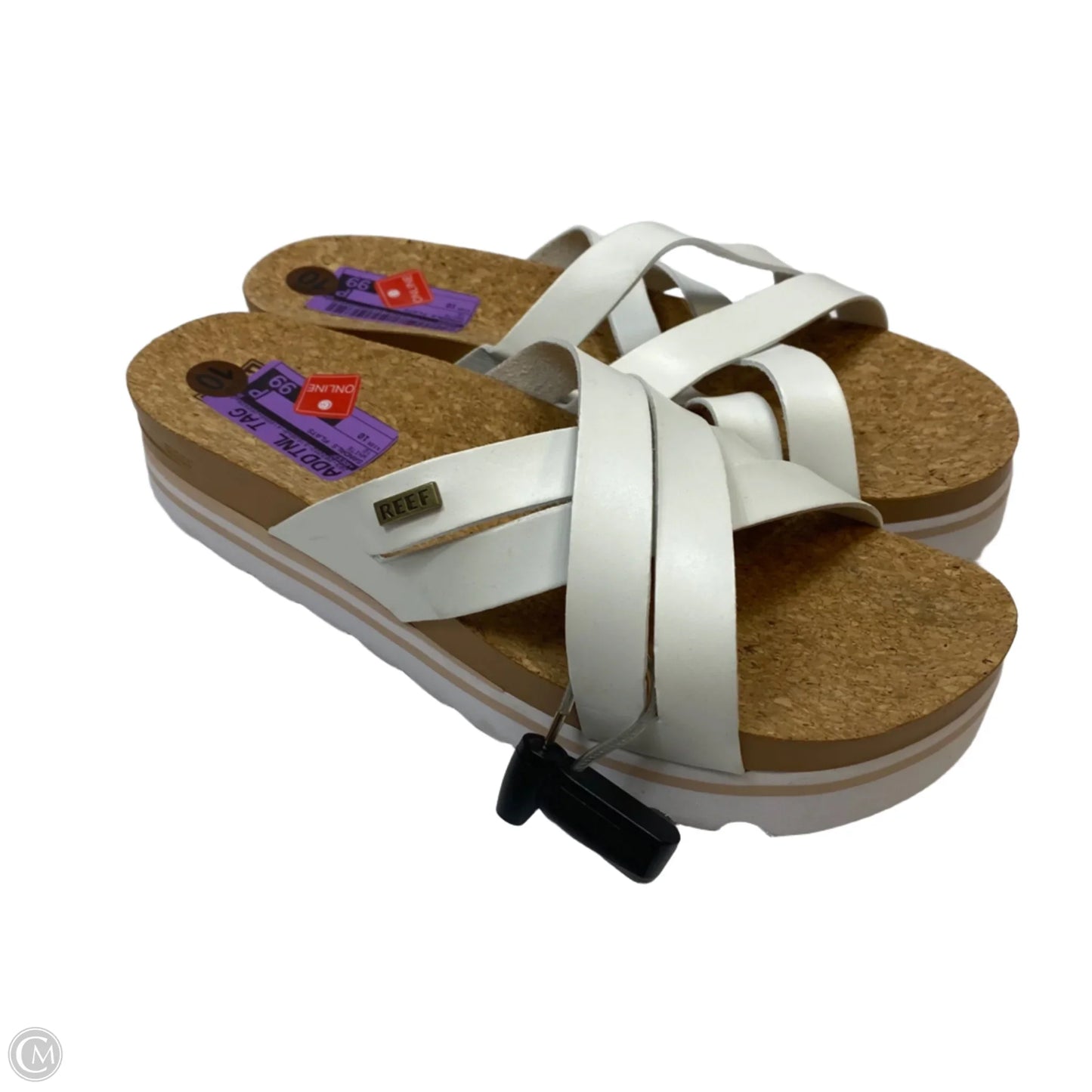 Sandals Flats By Reef In White, Size: 10