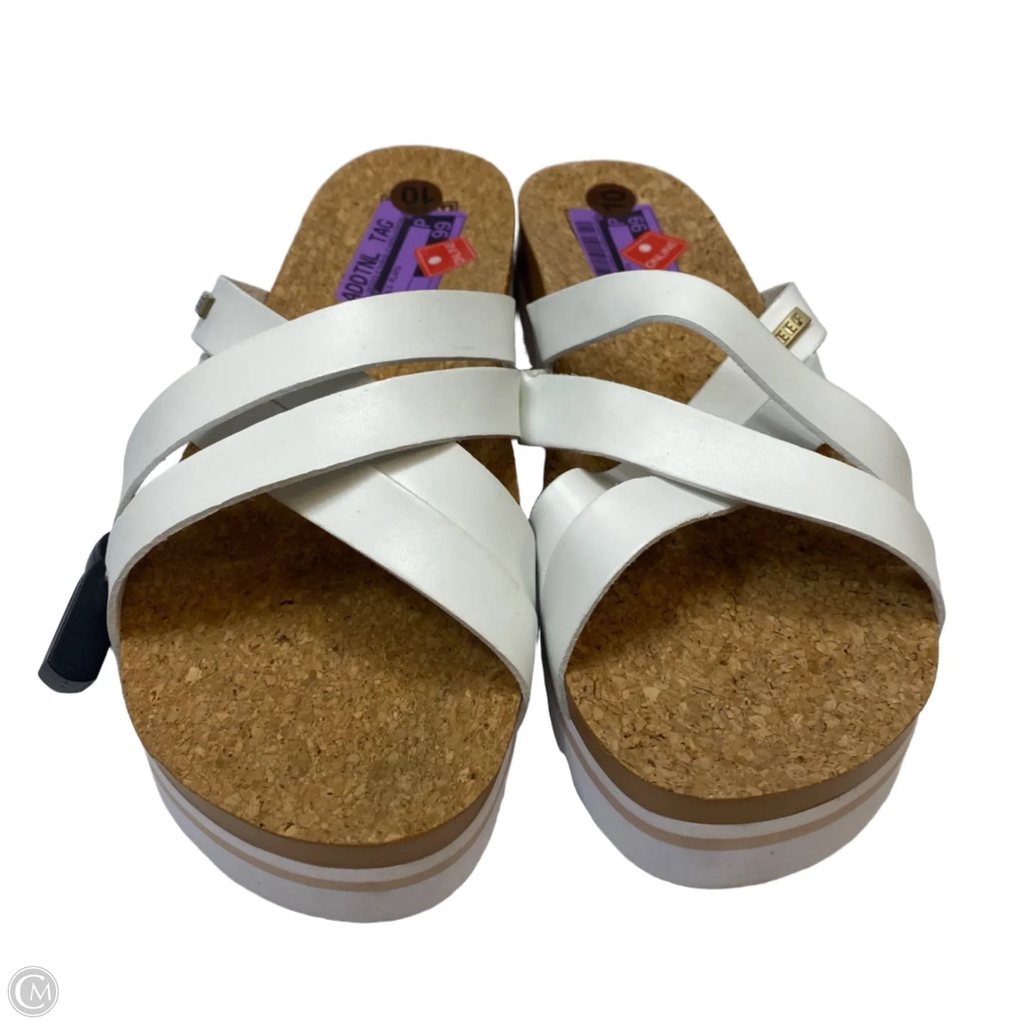 Sandals Flats By Reef In White, Size: 10