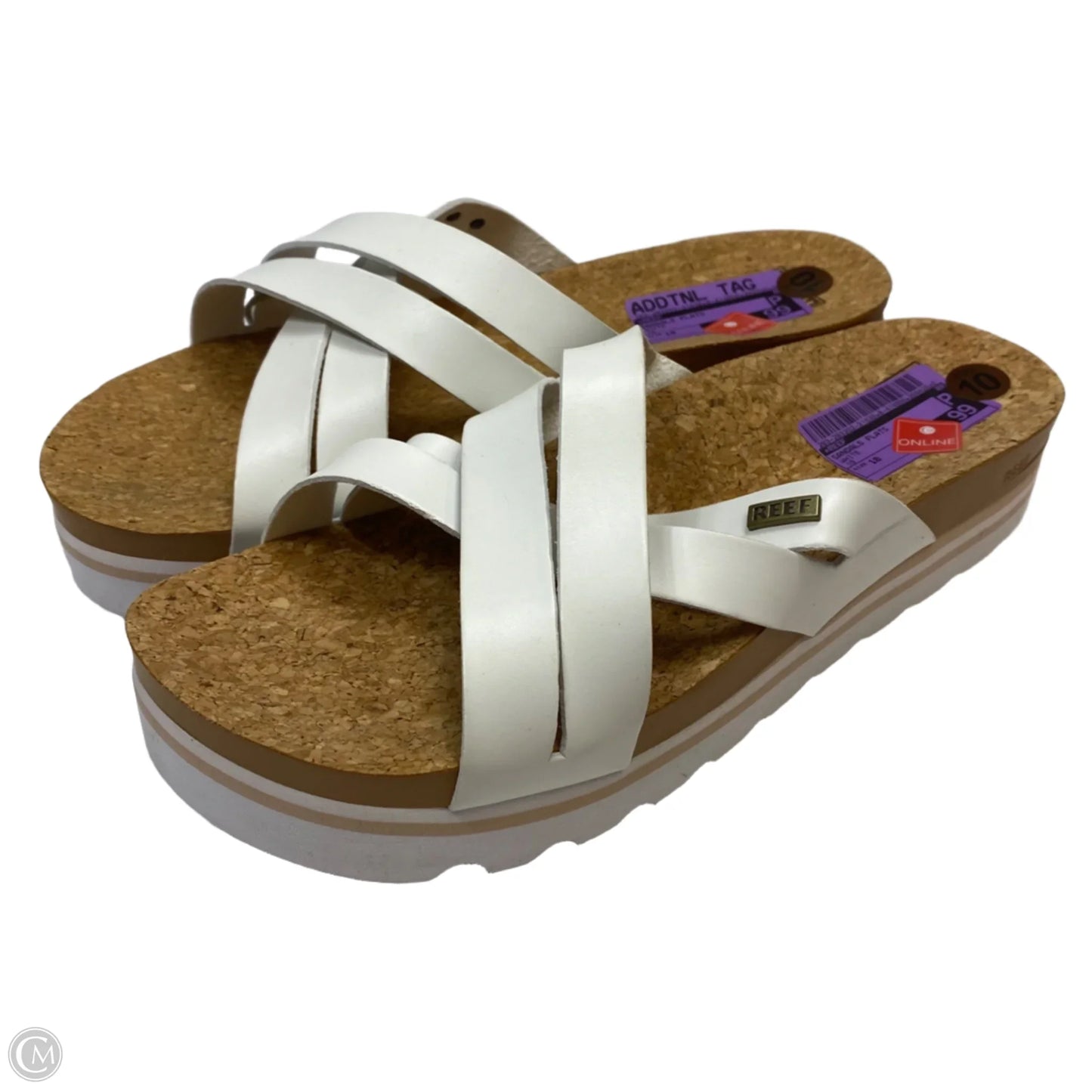 Sandals Flats By Reef In White, Size: 10