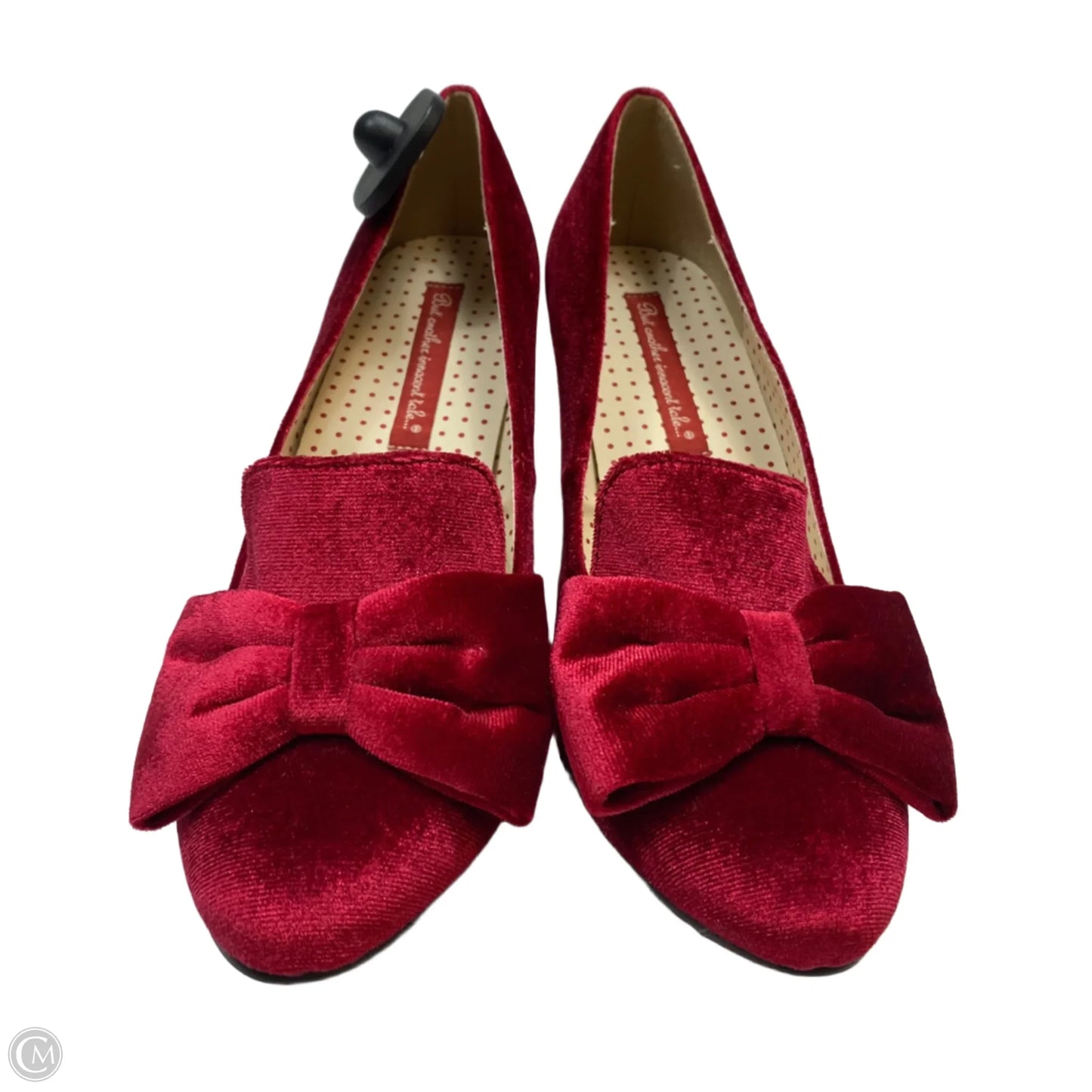 Shoes Heels Block By But Another Innocent Tale In Red, Size: 10