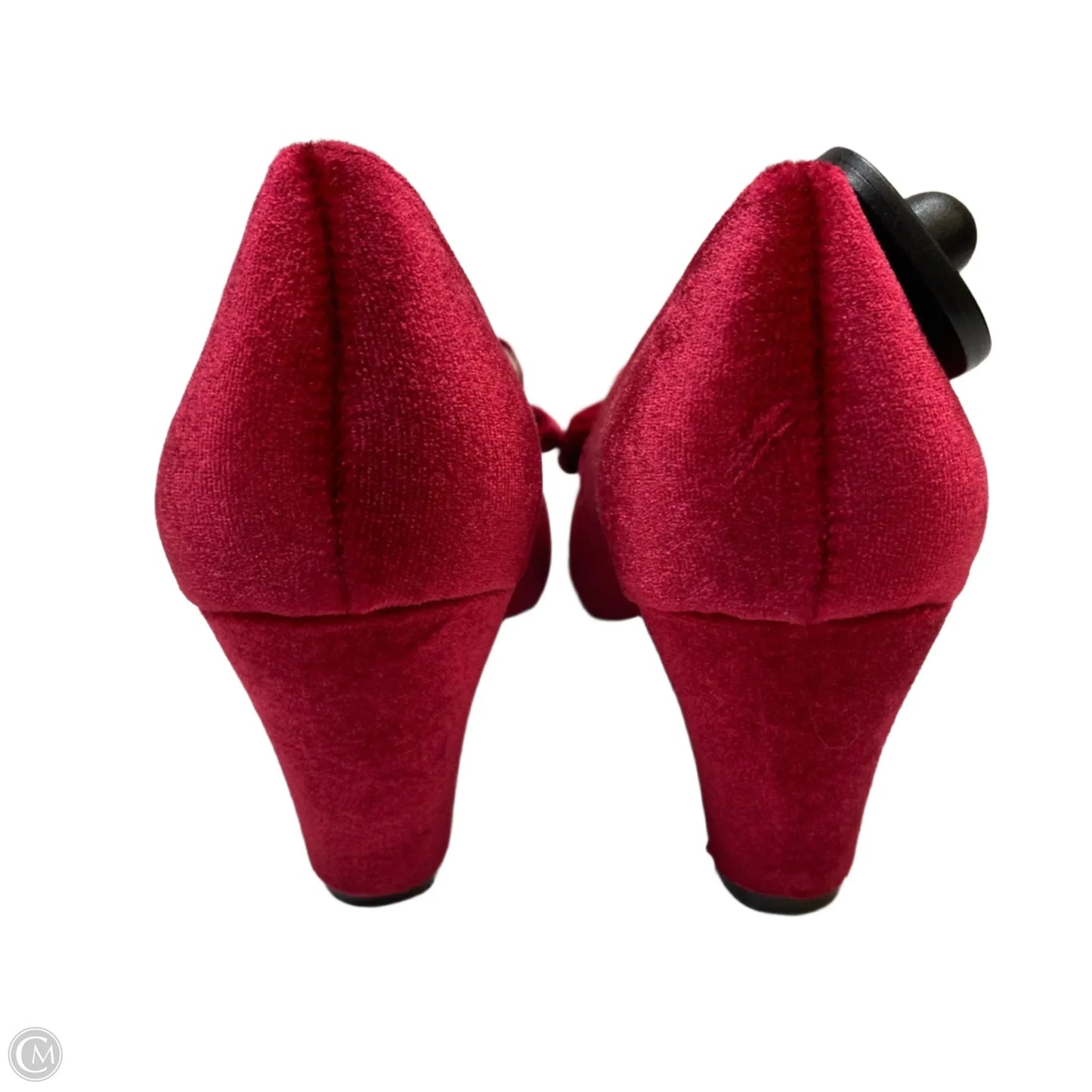 Shoes Heels Block By But Another Innocent Tale In Red, Size: 10