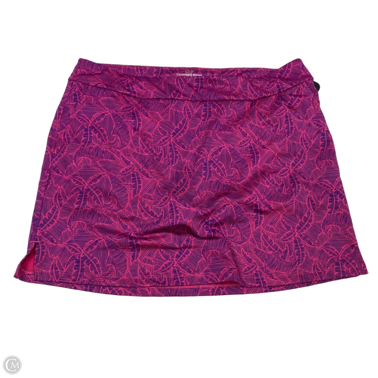 Skort Designer By Vineyard Vines In Blue & Pink, Size: L