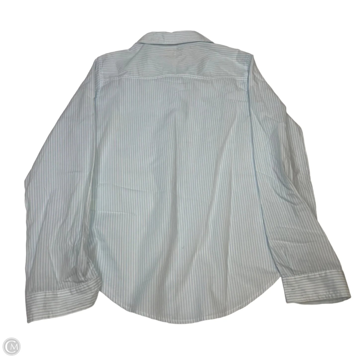 Top Long Sleeve Designer By Lilly Pulitzer In Blue & White, Size: S