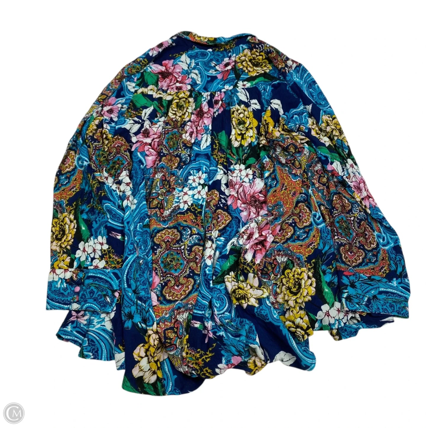 Top Long Sleeve By Roamans In Multi-colored, Size: 3x