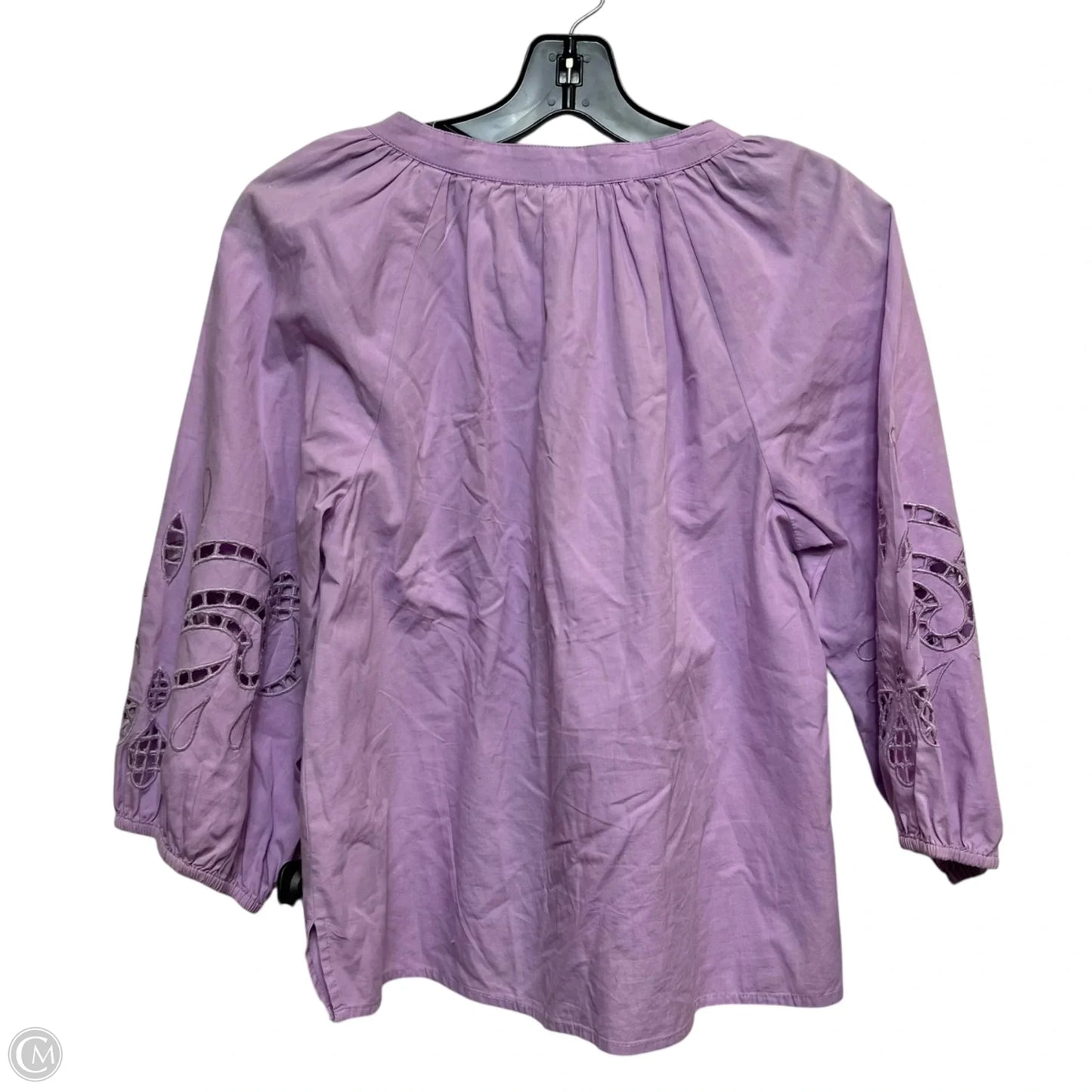 Top 3/4 Sleeve By Vince Camuto In Purple, Size: Xs