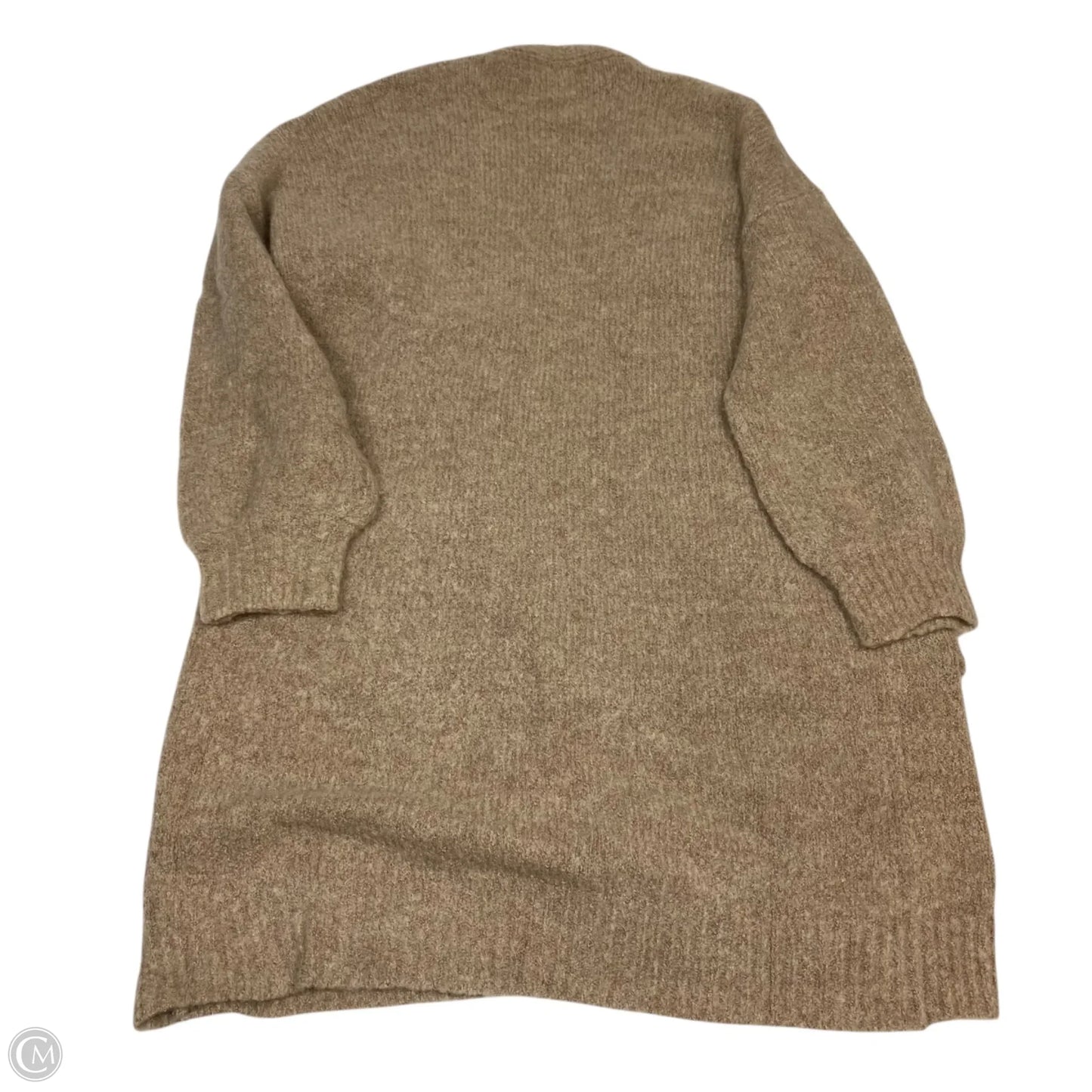 Sweater Cardigan By Debut In Tan, Size: S