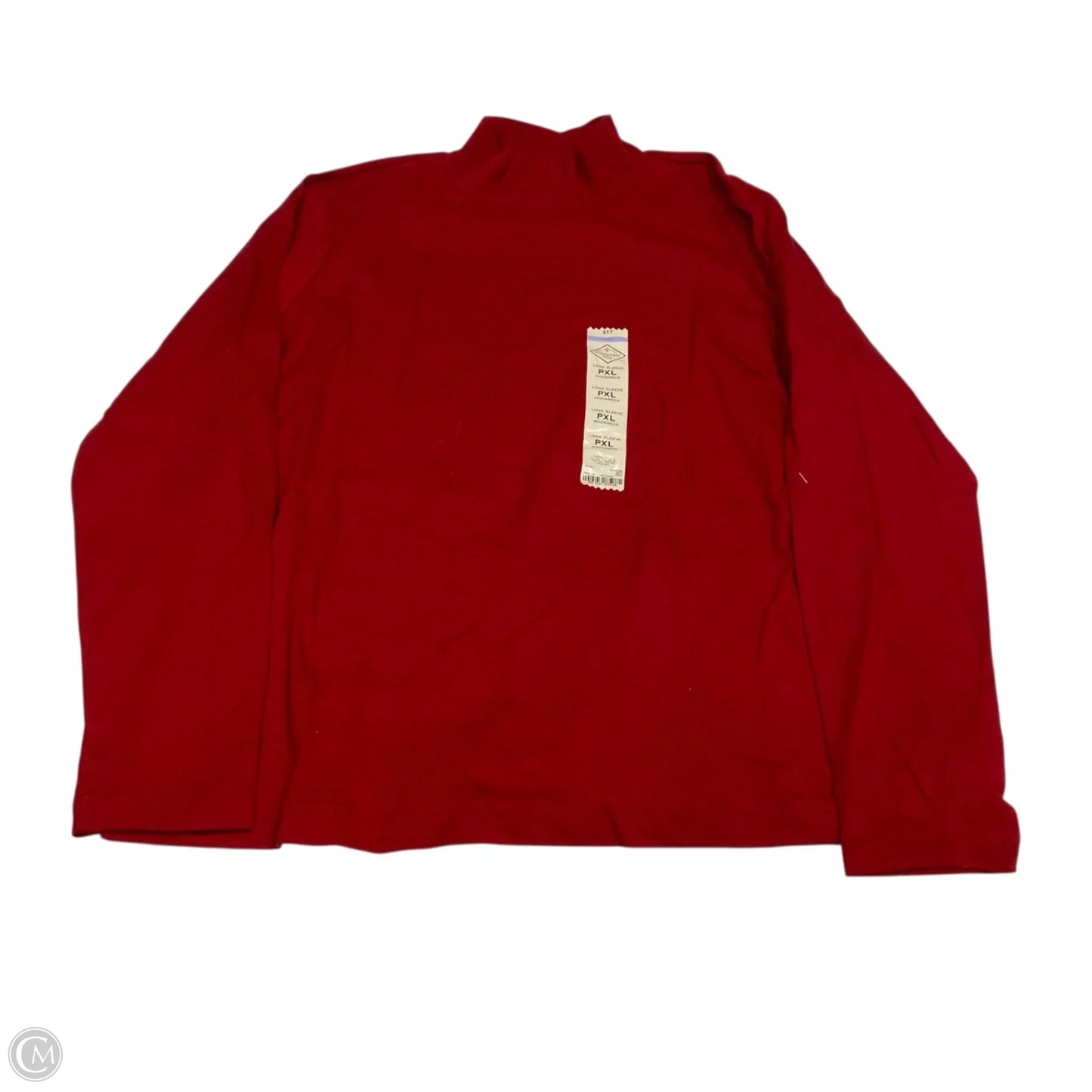 Top Long Sleeve Basic By St Johns Bay In Red, Size: Xlp