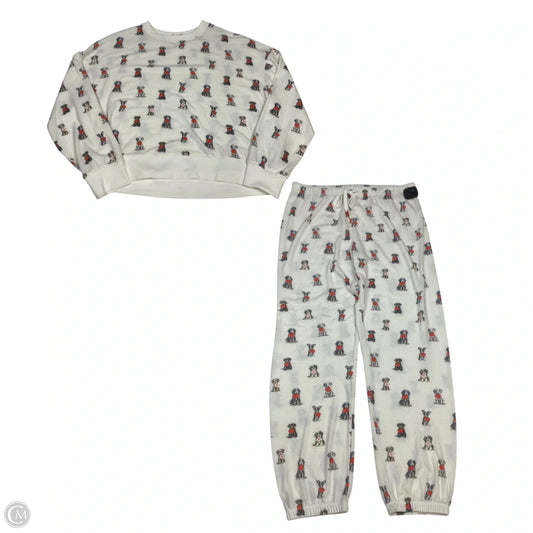 Lounge Set Pants By Z Supply In Cream, Size: L