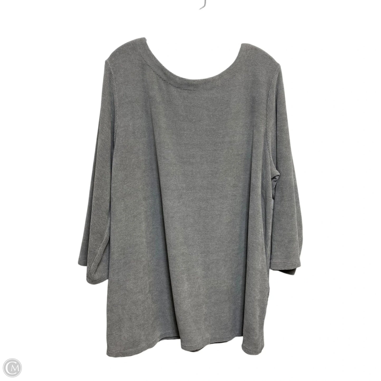 Top 3/4 Sleeve By J. Jill In Grey, Size: 2x