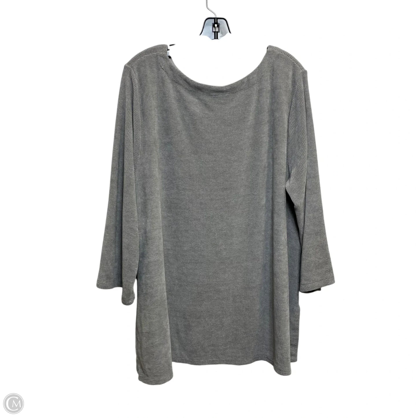 Top 3/4 Sleeve By J. Jill In Grey, Size: 2x