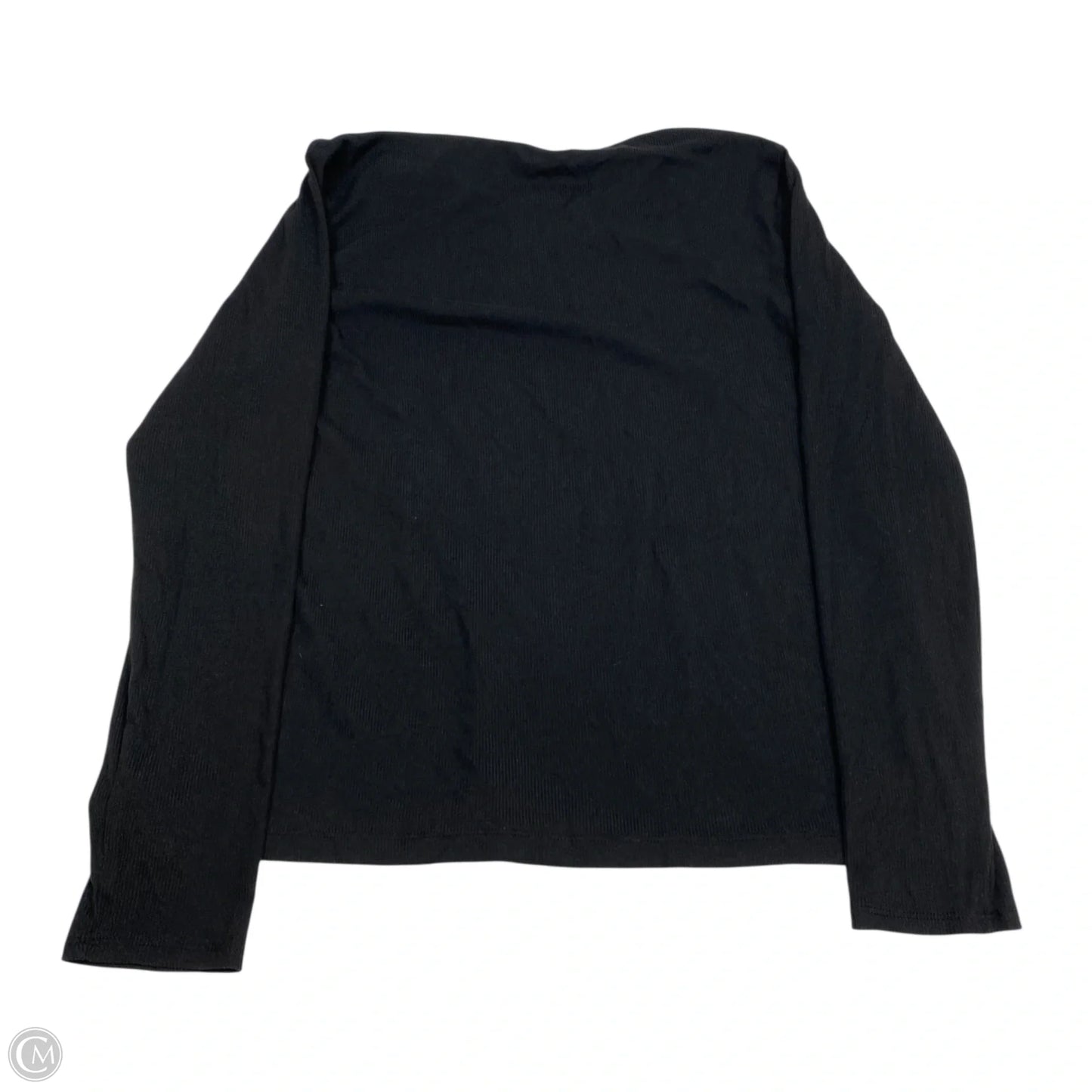 Top Long Sleeve Basic By Nine West Apparel In Black, Size: L