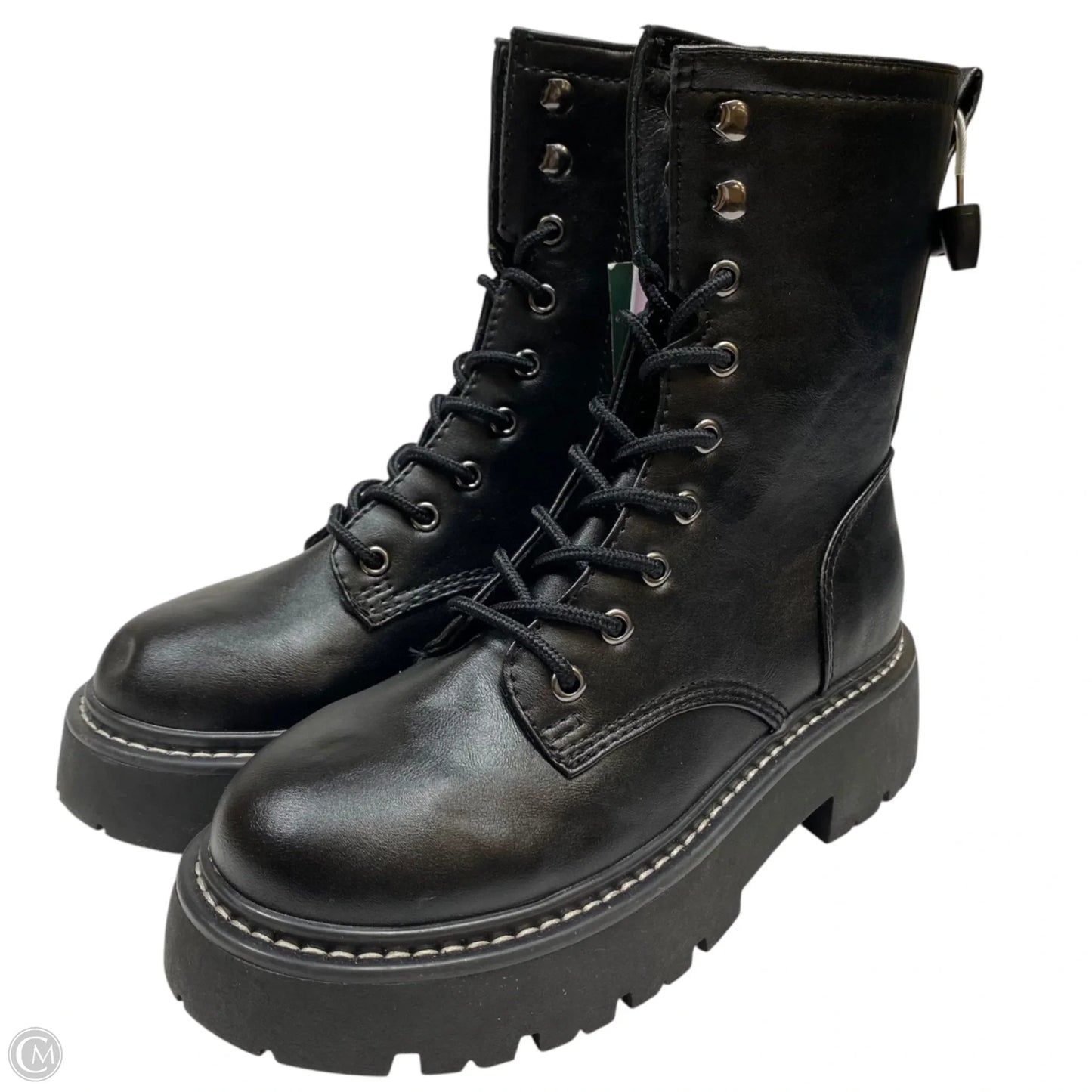 Boots Combat By Wild Fable In Black, Size: 6.5