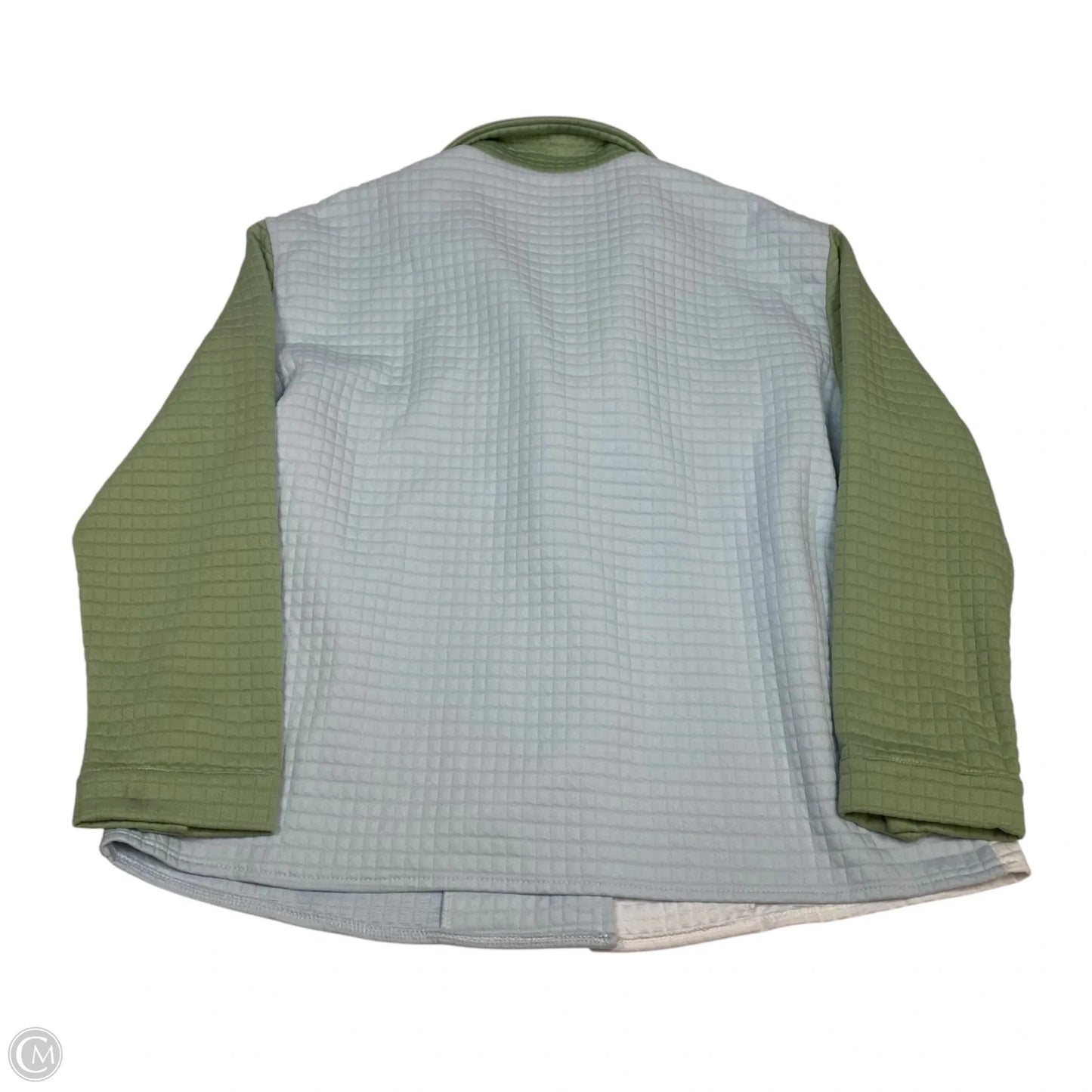 Top Long Sleeve By Shein In Blue & Green, Size: S