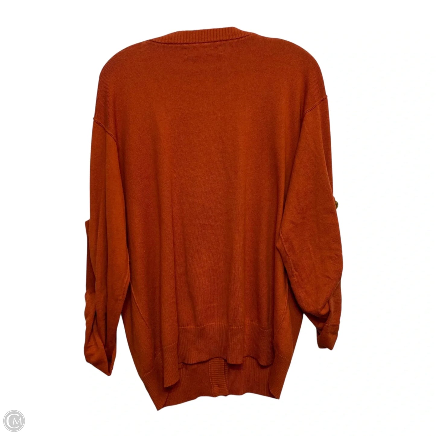 Sweater Cardigan By Jones New York In Orange, Size: L