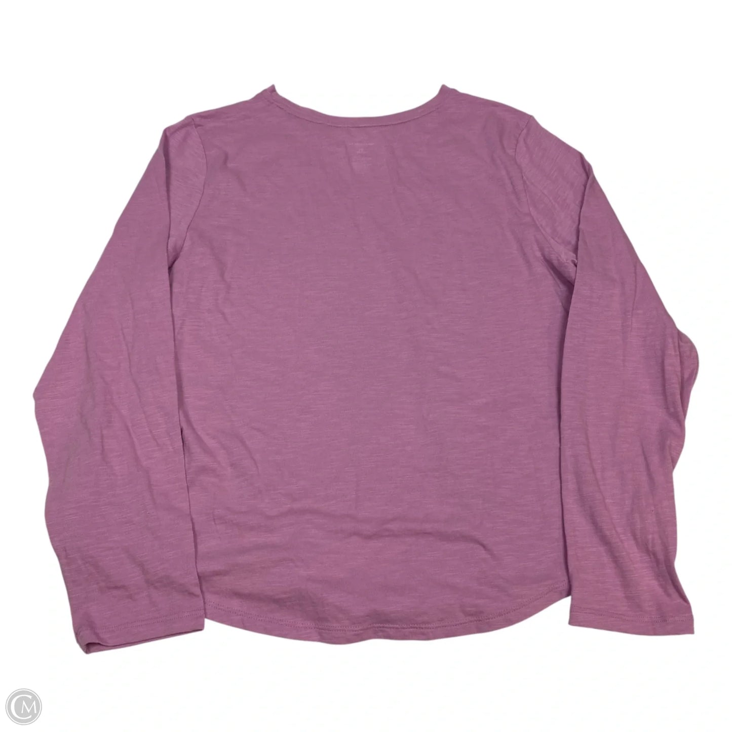 Top Long Sleeve Basic By Sonoma In Purple, Size: Xl