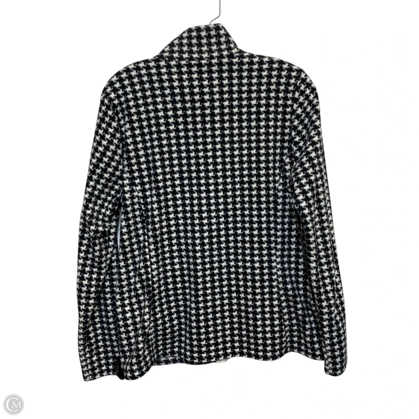 Jacket Fleece By Croft And Barrow In Black & White, Size: M