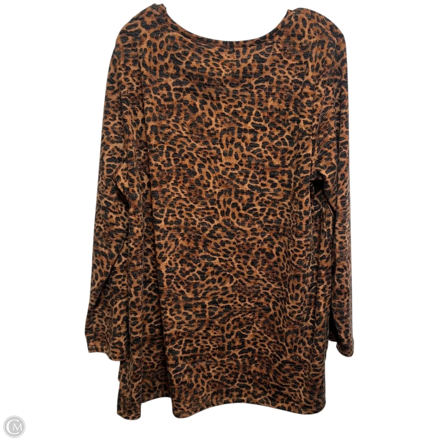 Top Long Sleeve By Chicos In Animal Print, Size: Xl