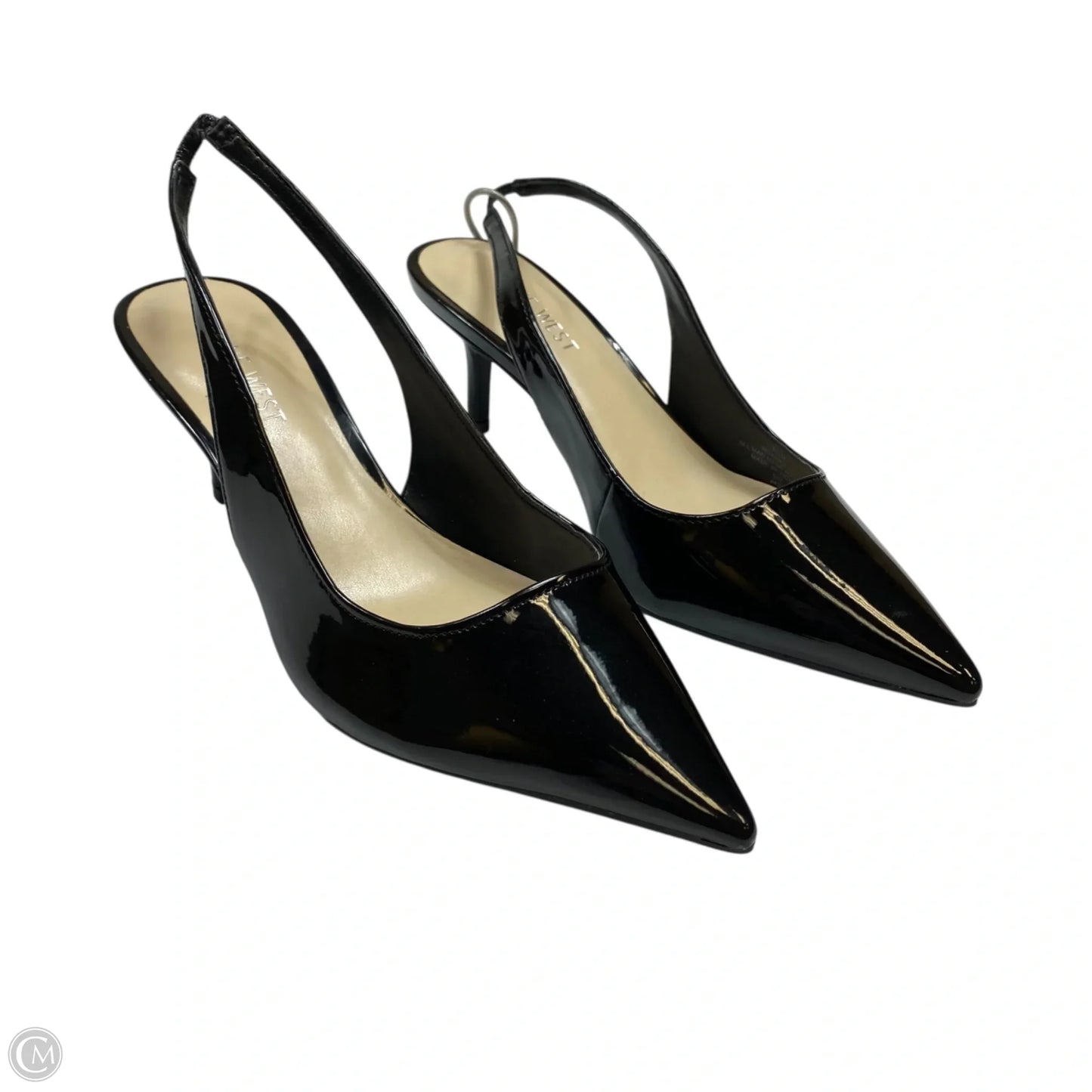 Shoes Heels Kitten By Nine West In Black, Size: 7.5