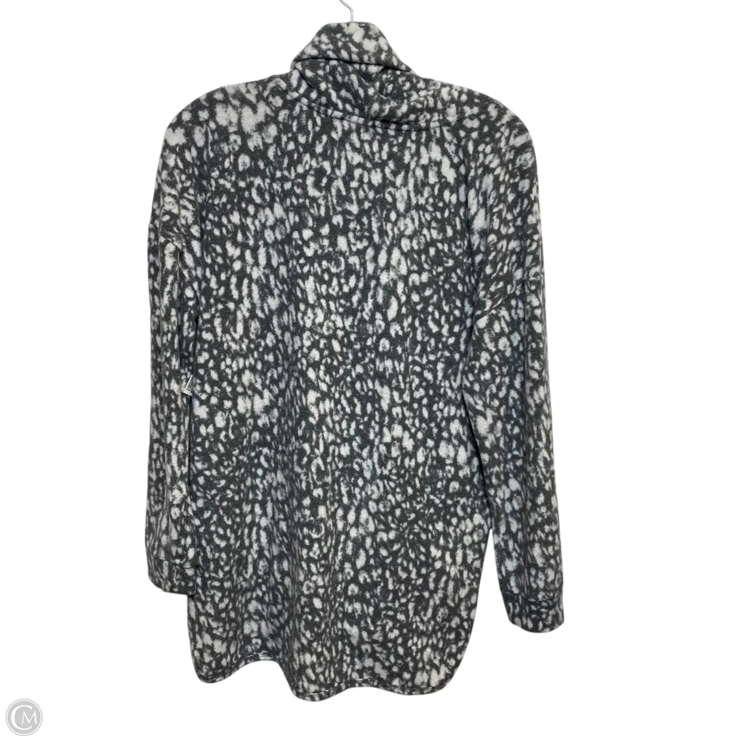 Top Long Sleeve By New Directions In Grey & White, Size: M