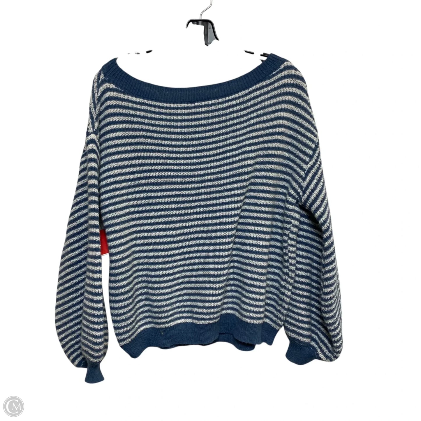 Sweater By Emery Rose In Blue & White, Size: S