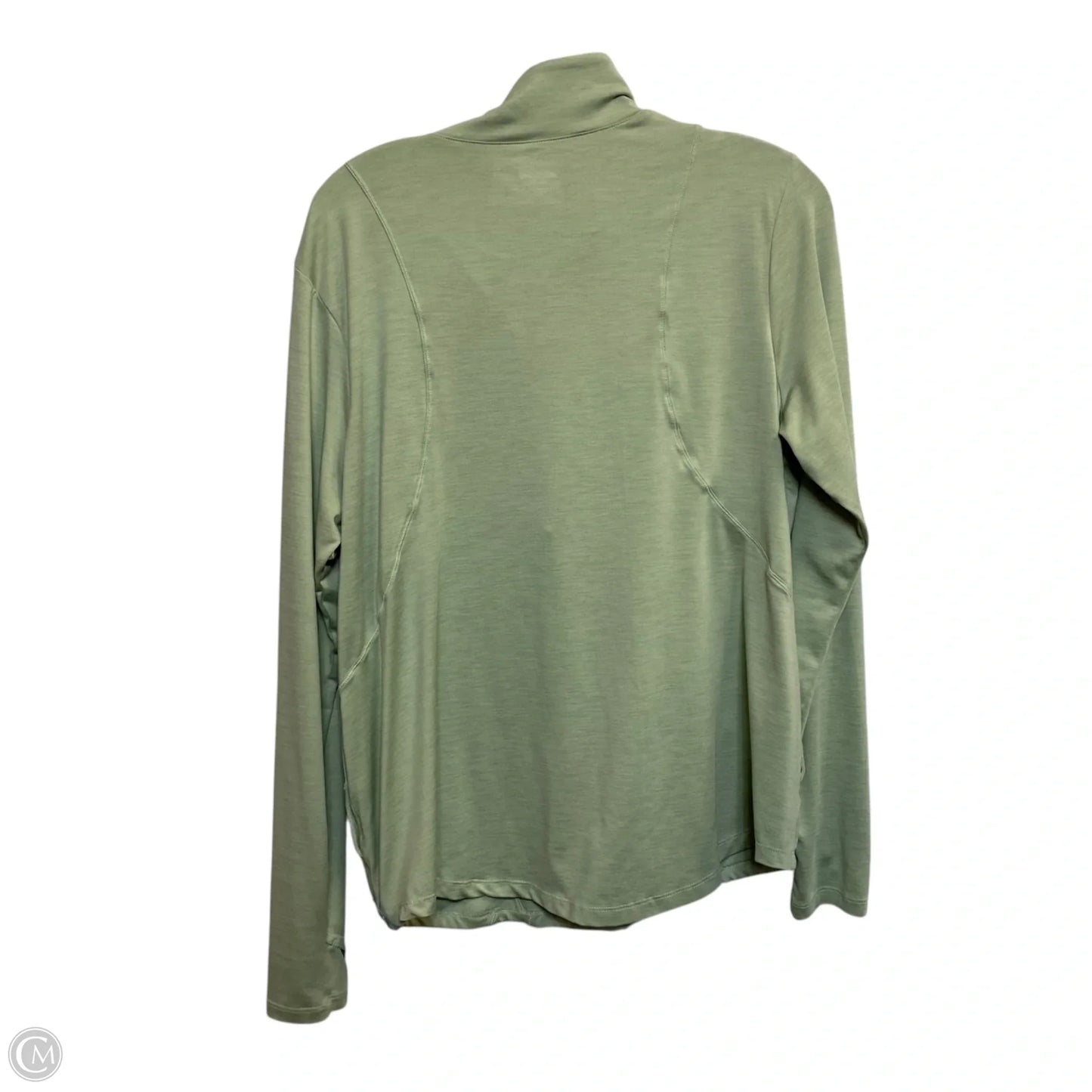 Athletic Top Long Sleeve Collar By Avia In Green, Size: L