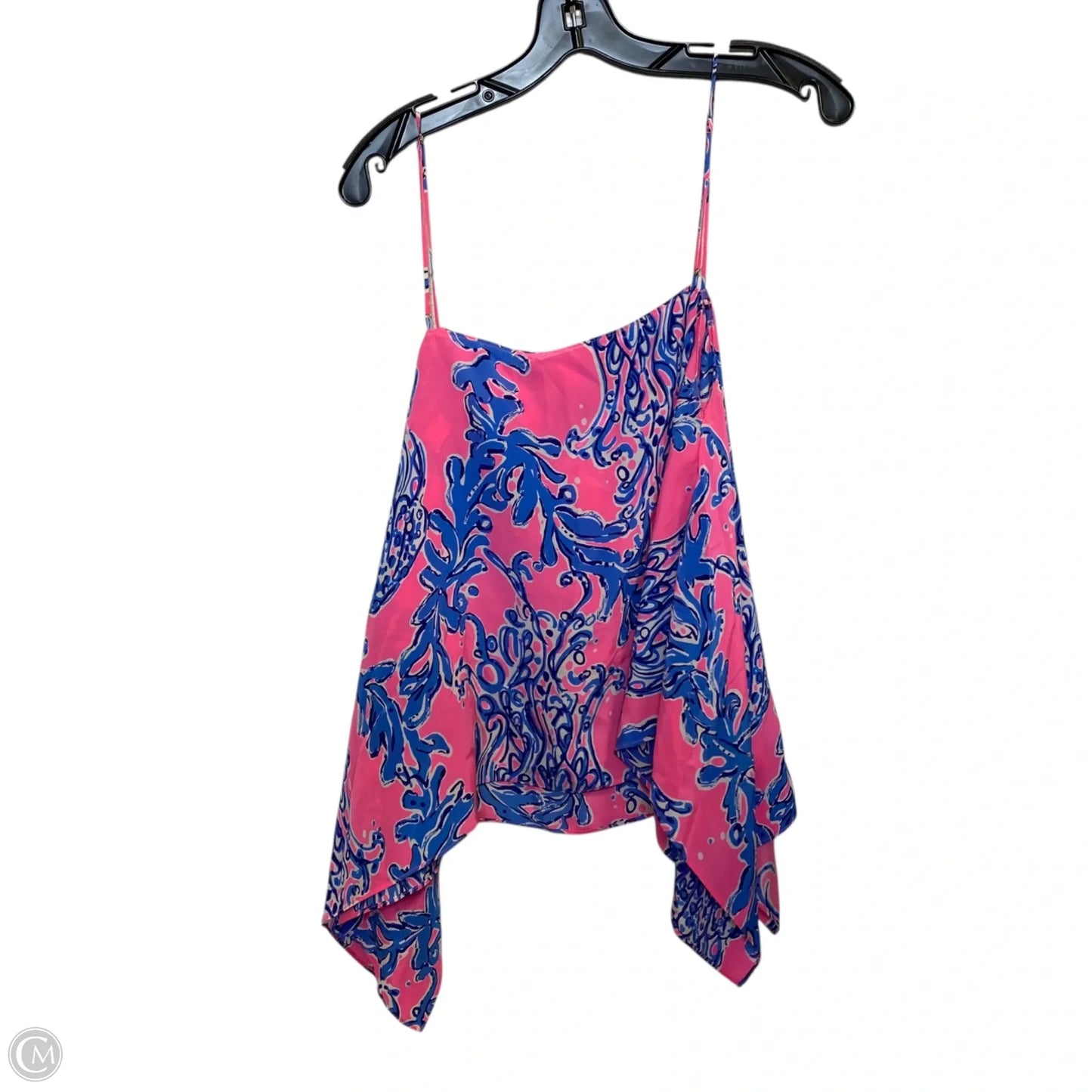 Top Sleeveless Designer By Lilly Pulitzer In Blue & Pink, Size: M