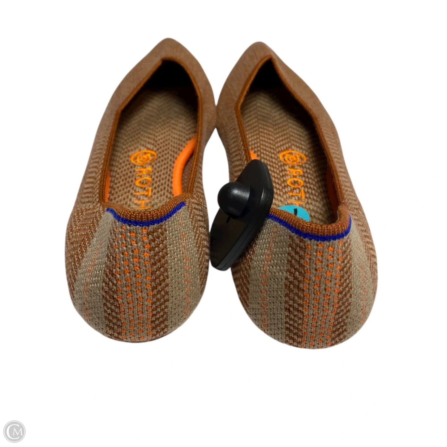 Shoes Designer By Rothys In Orange & Tan, Size: 7.5