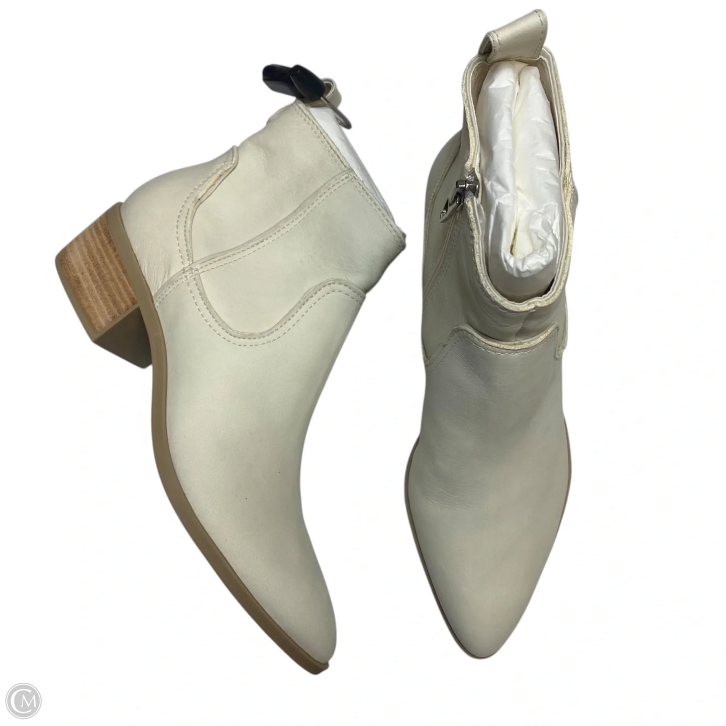 Boots Ankle Flats By Dolce Vita In Cream, Size: 8.5