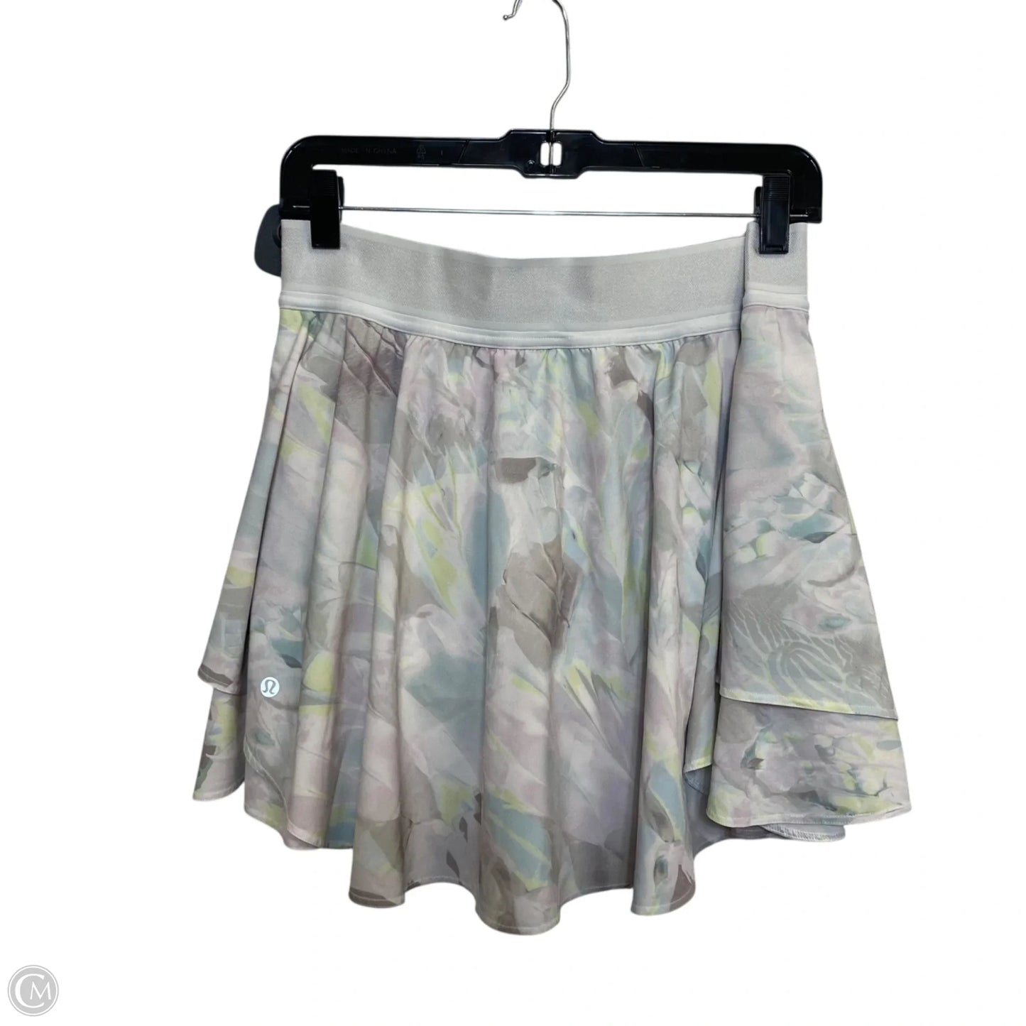 Athletic Skort By Lululemon In Pink & White, Size: M