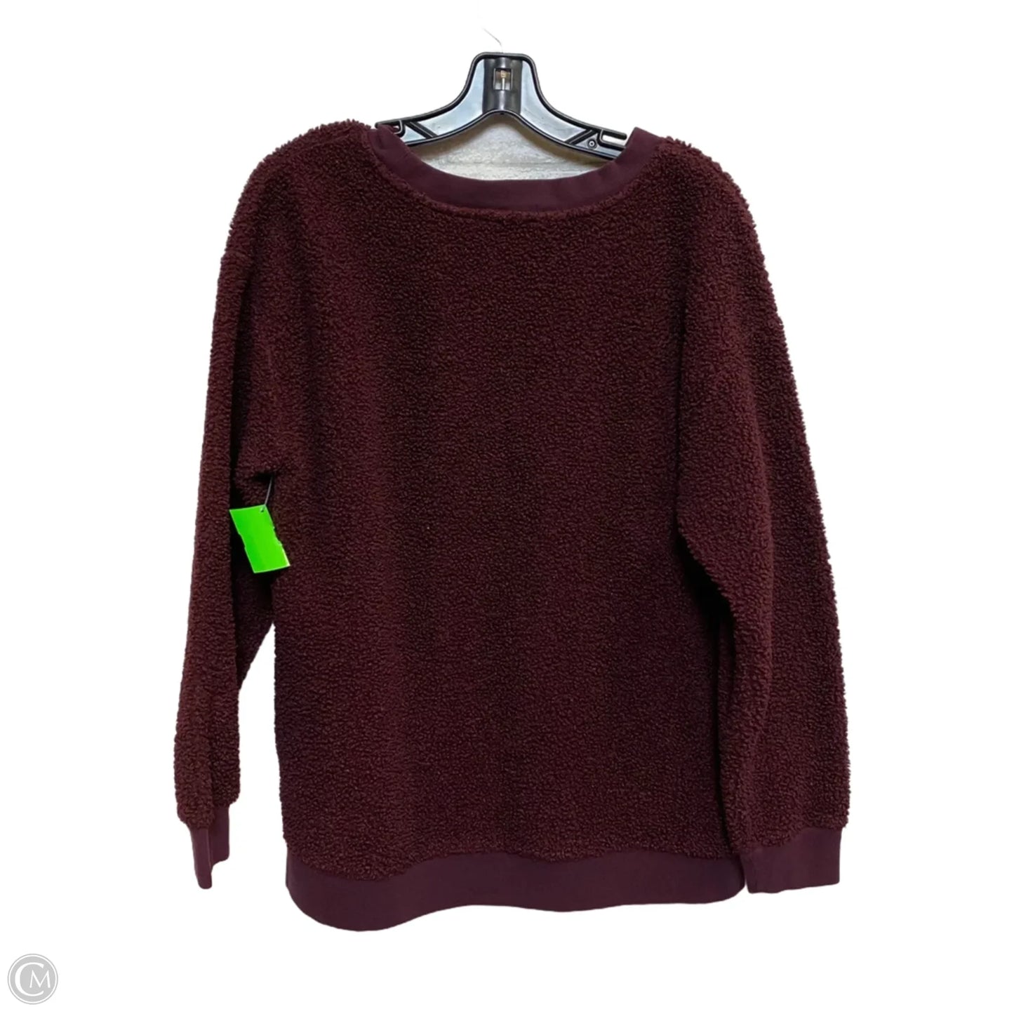 Sweatshirt Crewneck By Loft In Maroon, Size: L