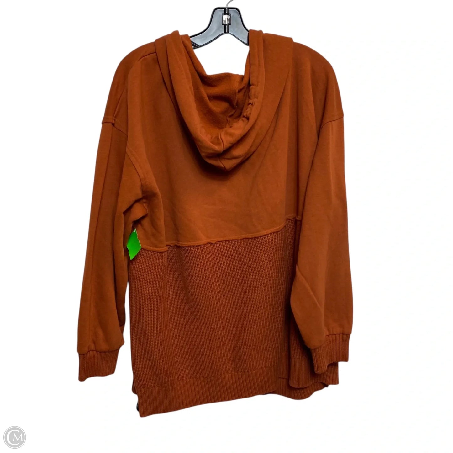 Sweatshirt Hoodie By Time And Tru In Orange, Size: 3x