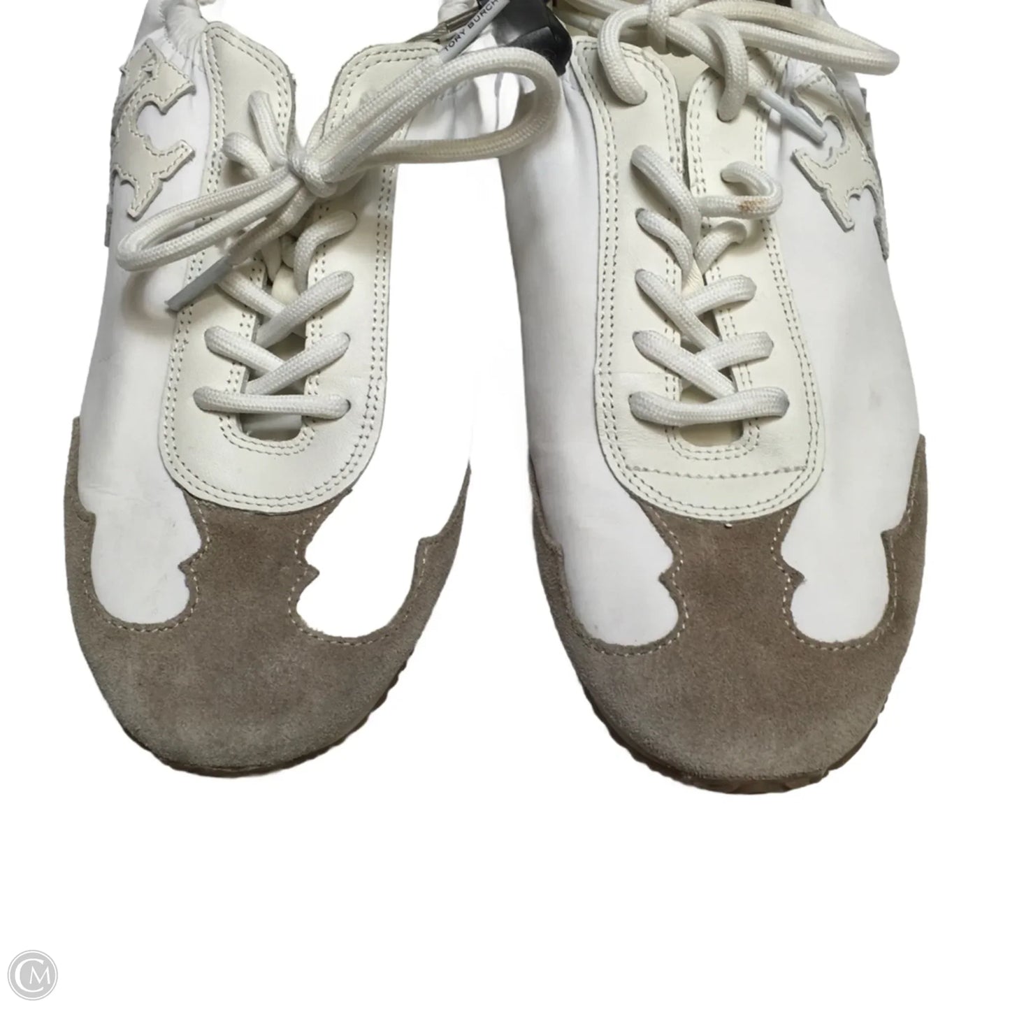 Shoes Designer By Tory Burch In Tan & White, Size: 8