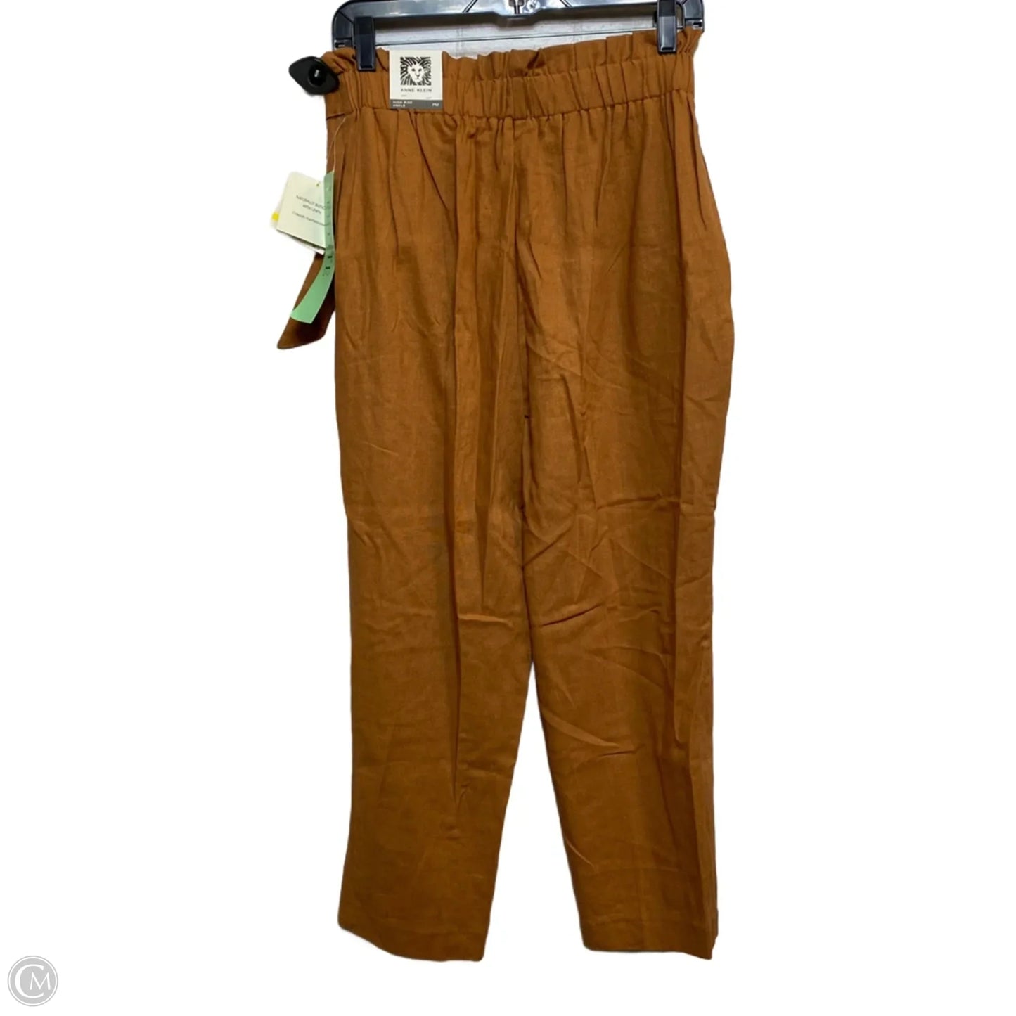 Pants Linen By Anne Klein In Brown, Size: Mp