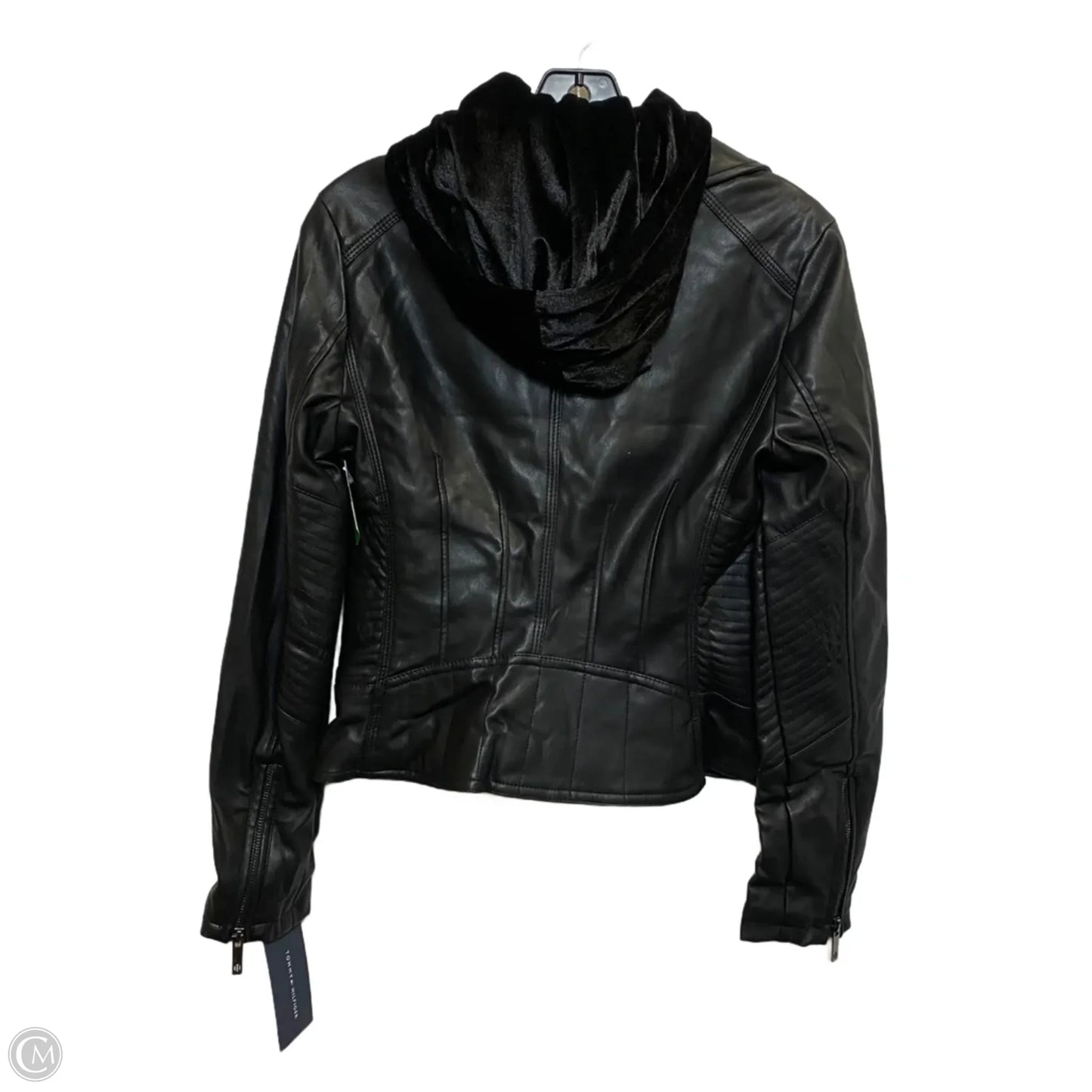 Jacket Moto By Tommy Hilfiger In Black, Size: Xs