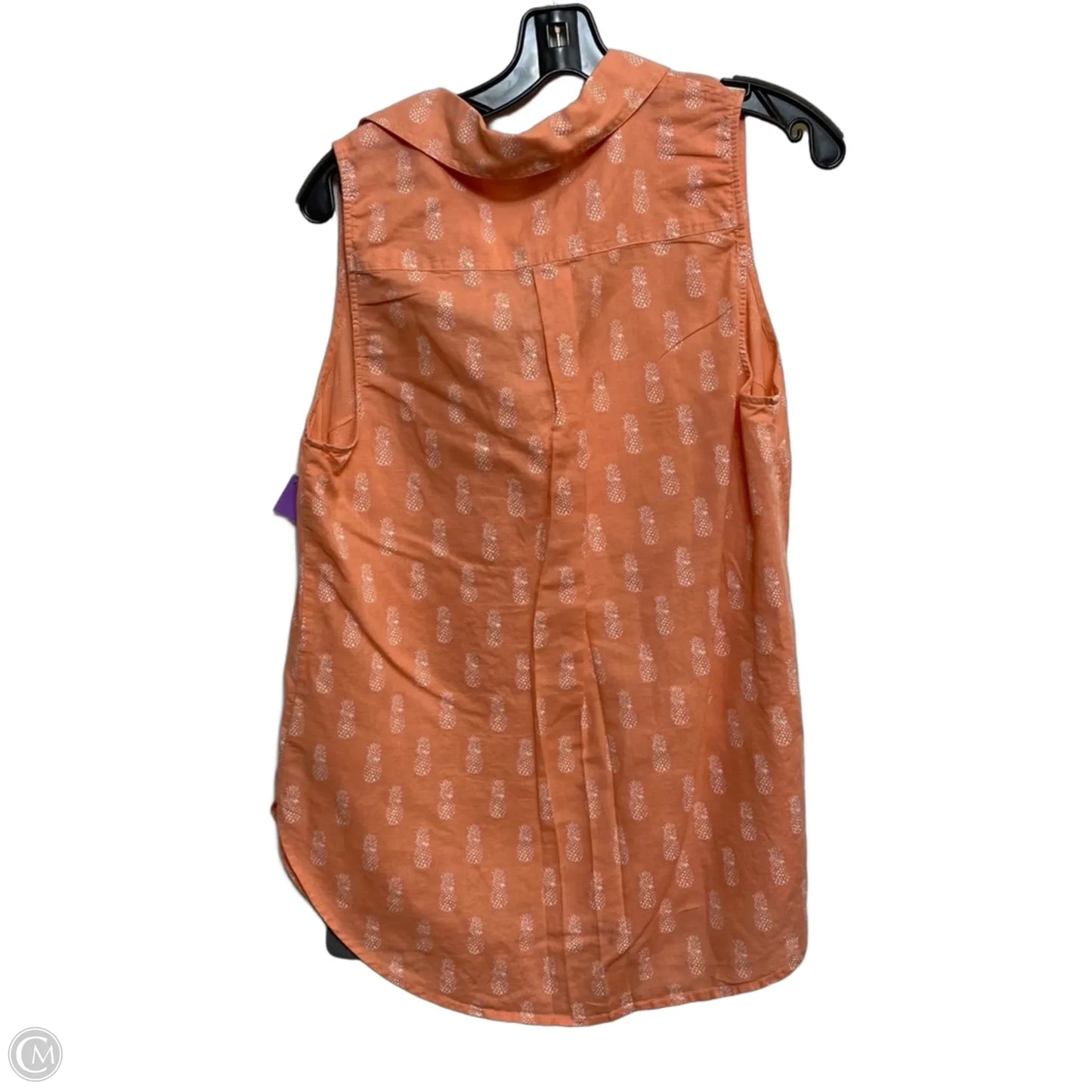 Top Sleeveless By J. Crew In Orange, Size: M