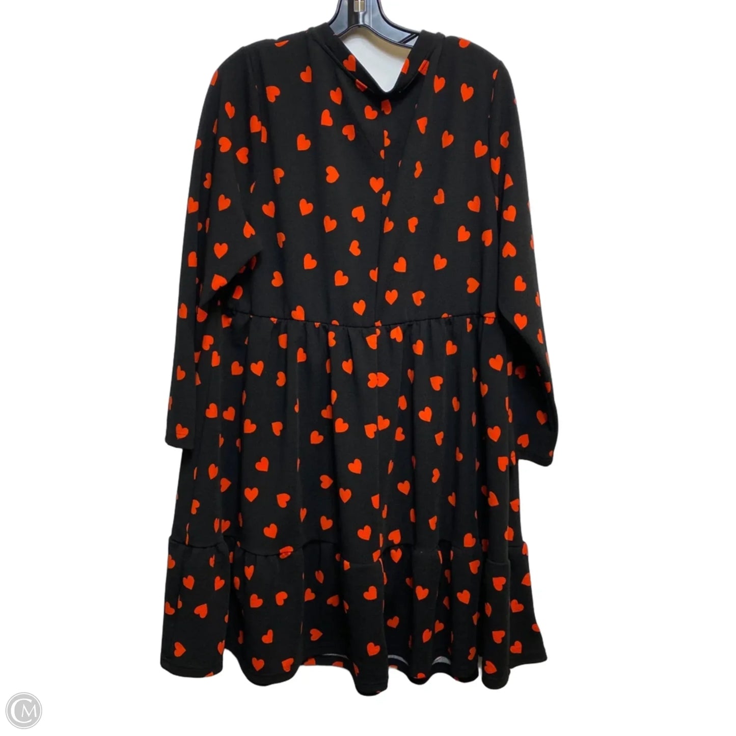 Dress Casual Short By Shein In Black & Red, Size: 5x