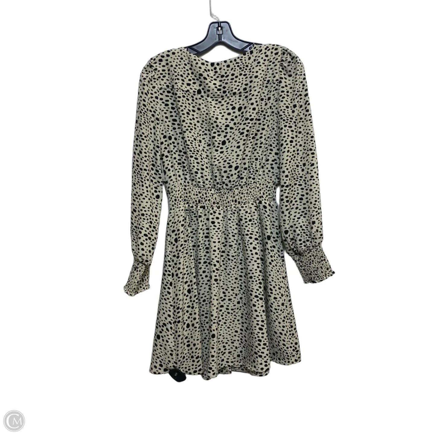 Dress Casual Short By Bb Dakota In Black & Cream, Size: M