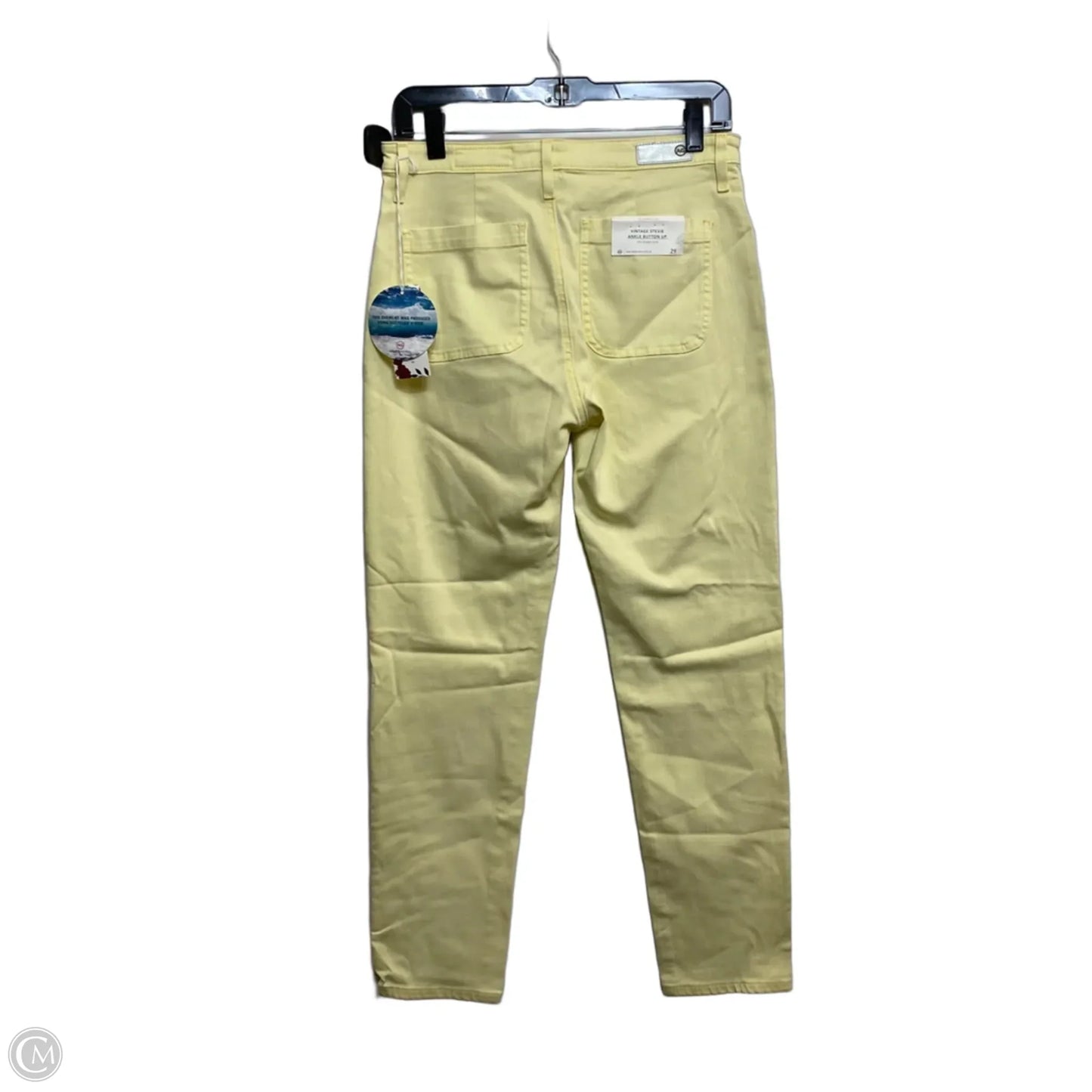 Jeans Designer By Adriano Goldschmied In Yellow Denim, Size: 8