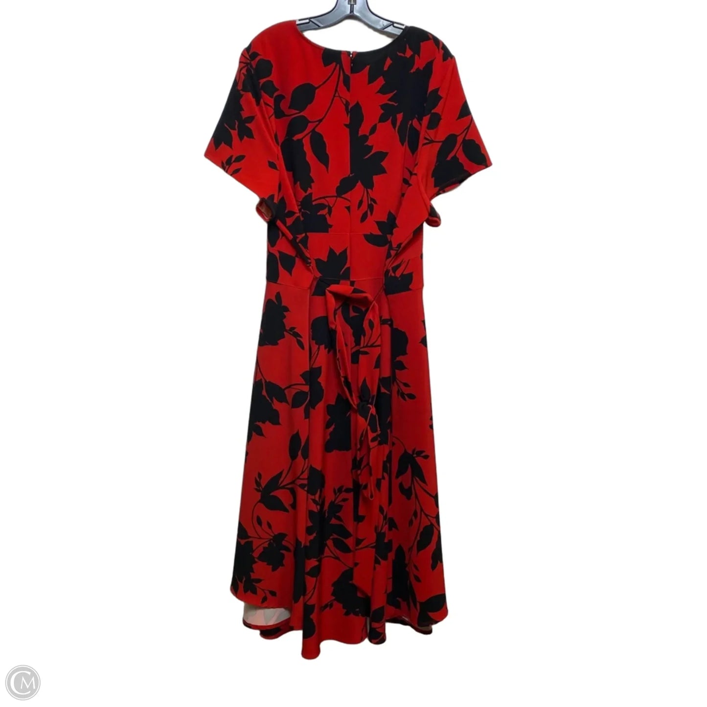 Dress Casual Midi By Lane Bryant In Black & Red, Size: 3x