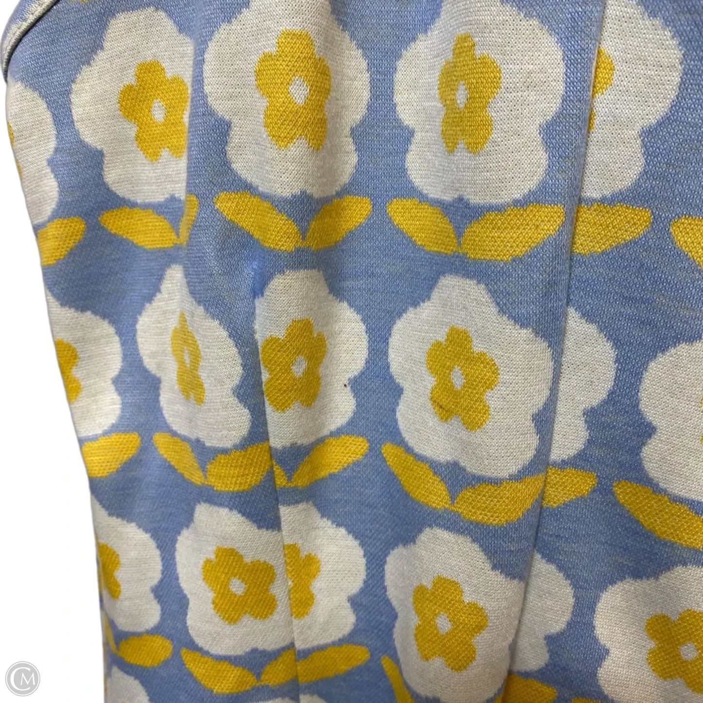 Dress Casual Short By Cmf In Blue & Yellow, Size: L