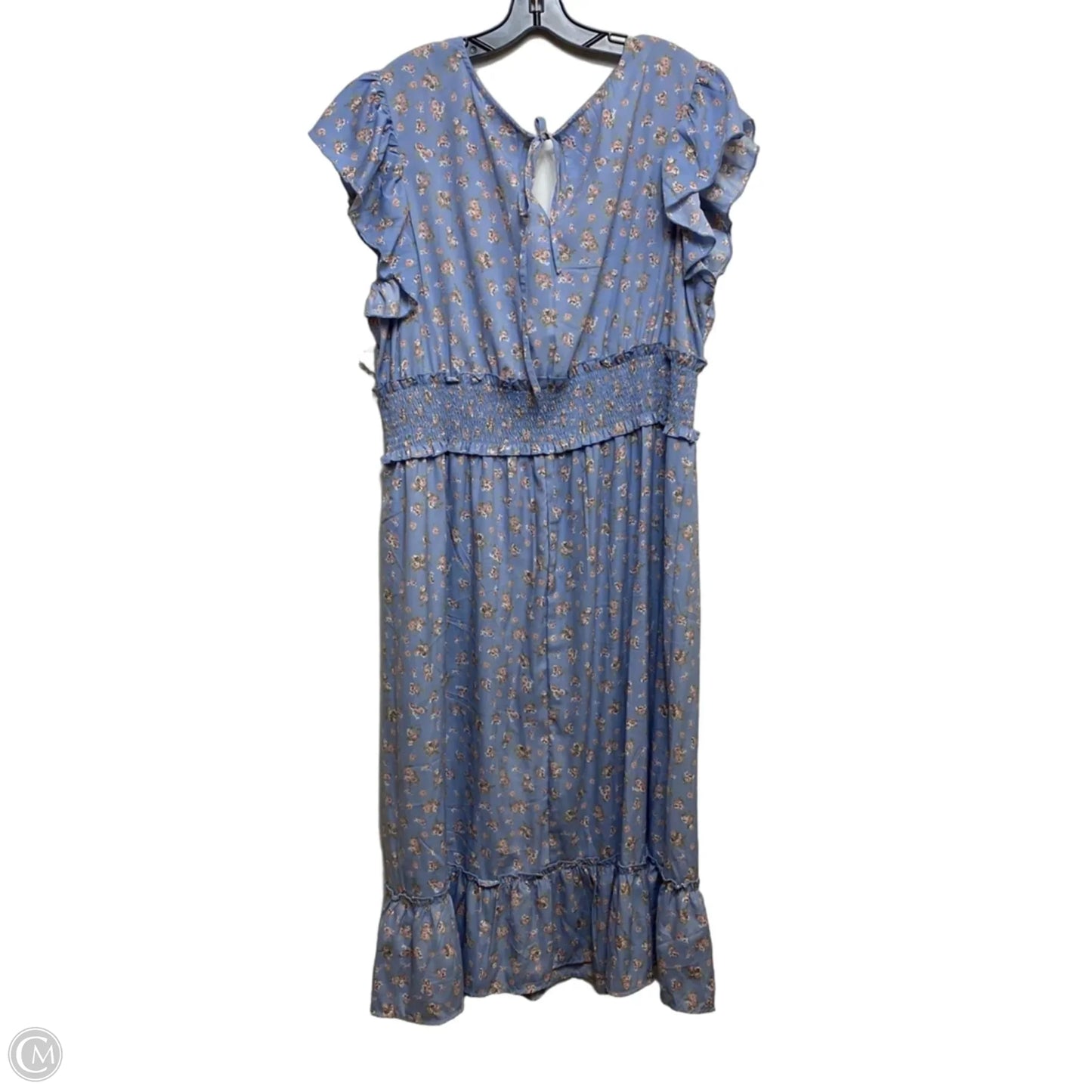 Dress Casual Maxi By Indulge In Blue & Pink, Size: 3x