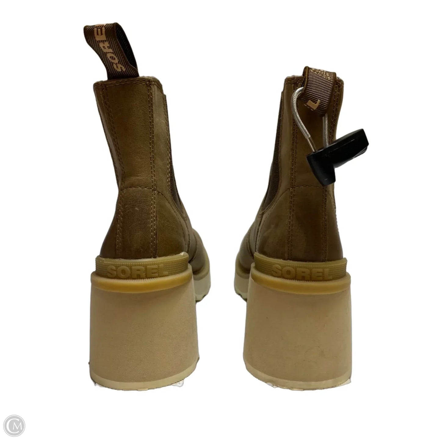 Boots Ankle Heels By Sorel In Brown, Size: 7