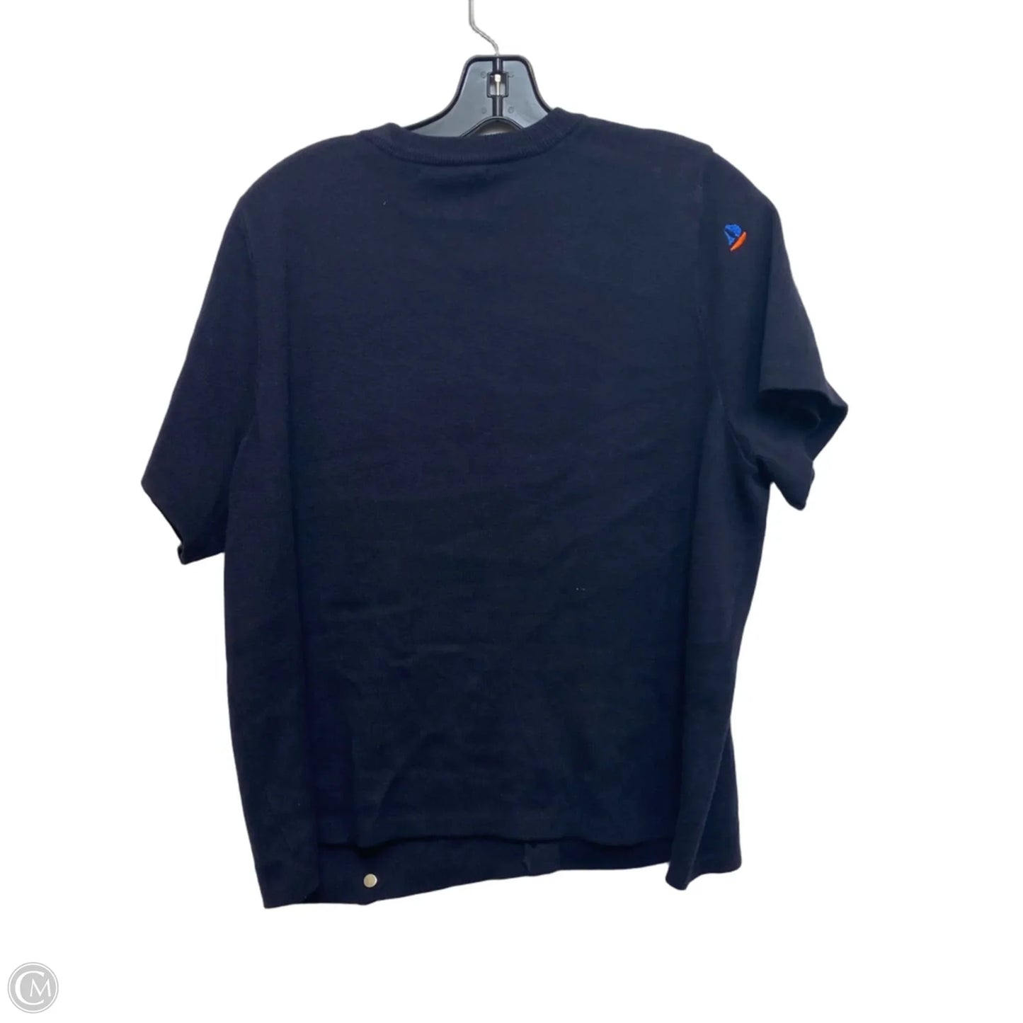 Top Short Sleeve By Free Assembly In Navy, Size: Xxl