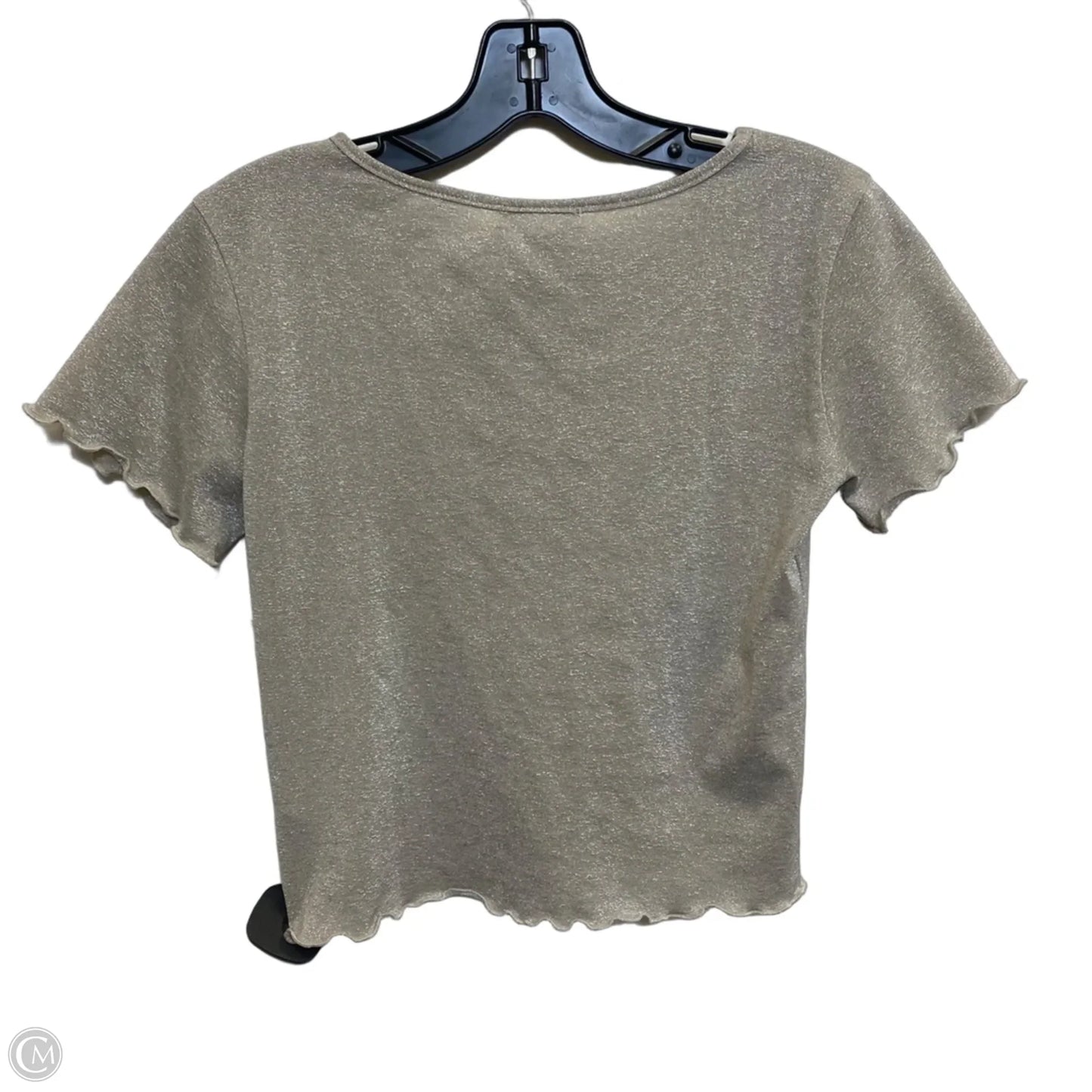 Top Short Sleeve Basic By Urban Outfitters In Beige, Size: M