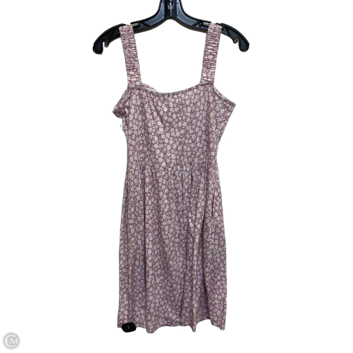 Dress Casual Short By Huhot In Pink & White, Size: M