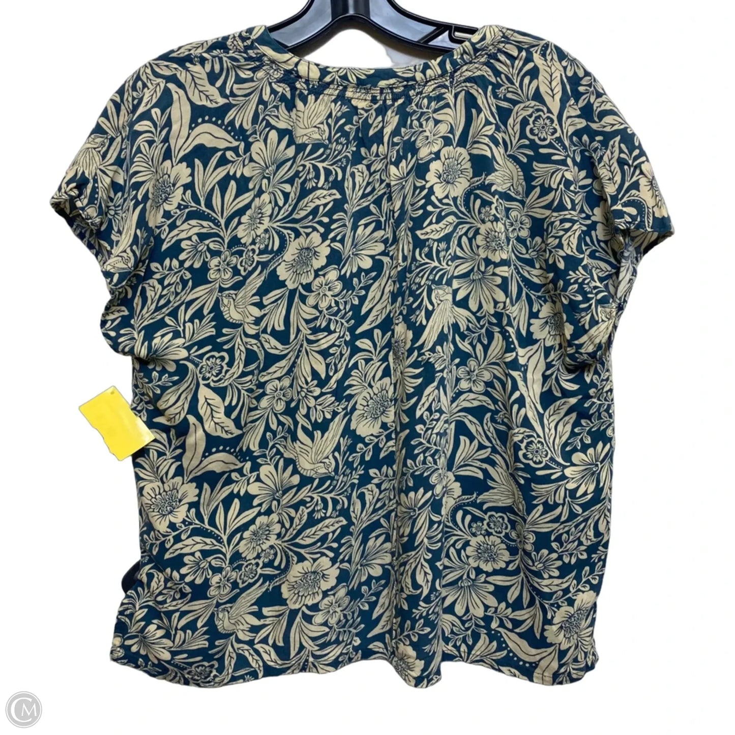 Top Sleeveless By Patrons Of Peace In Blue & Cream, Size: S