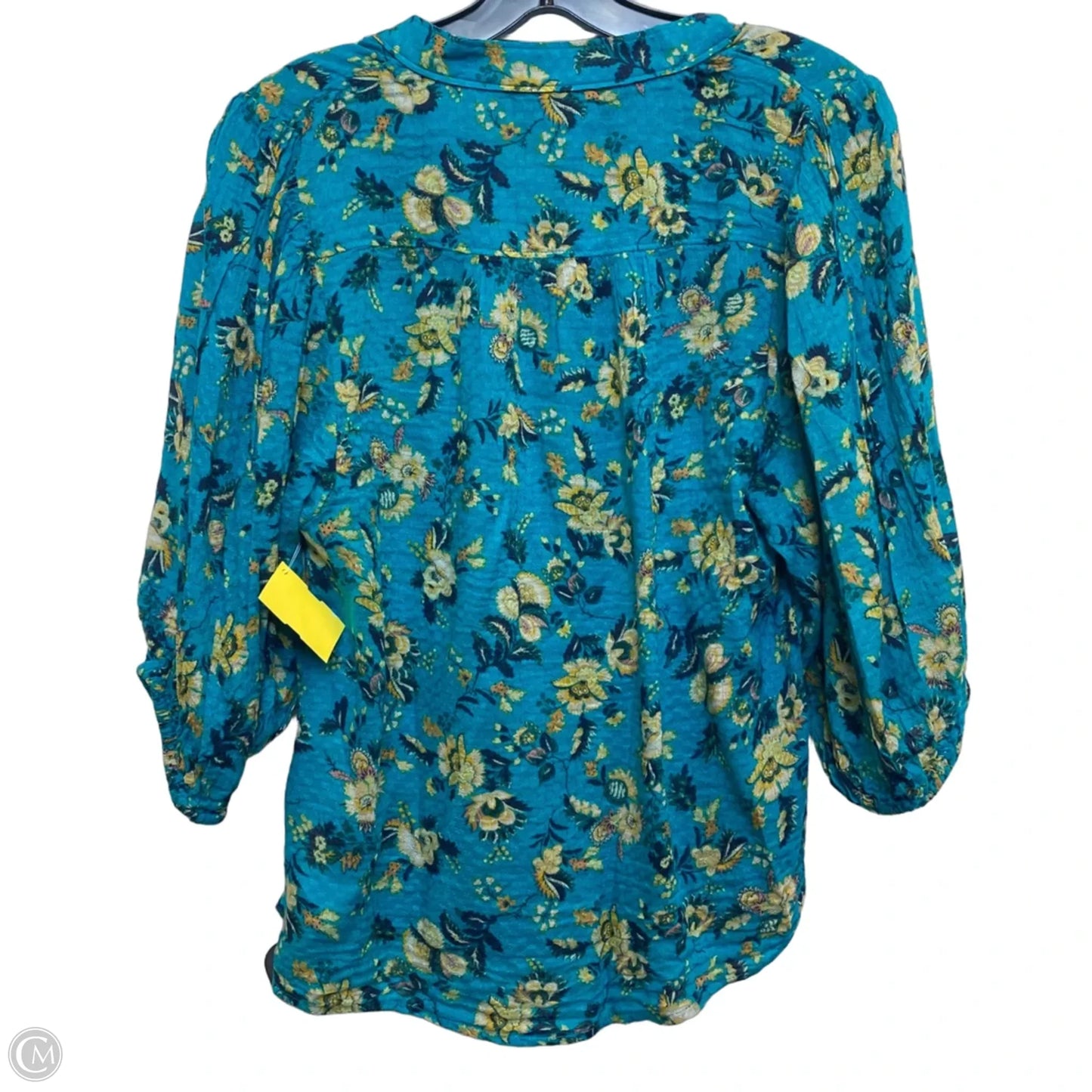 Top Short Sleeve By Maeve In Teal, Size: S