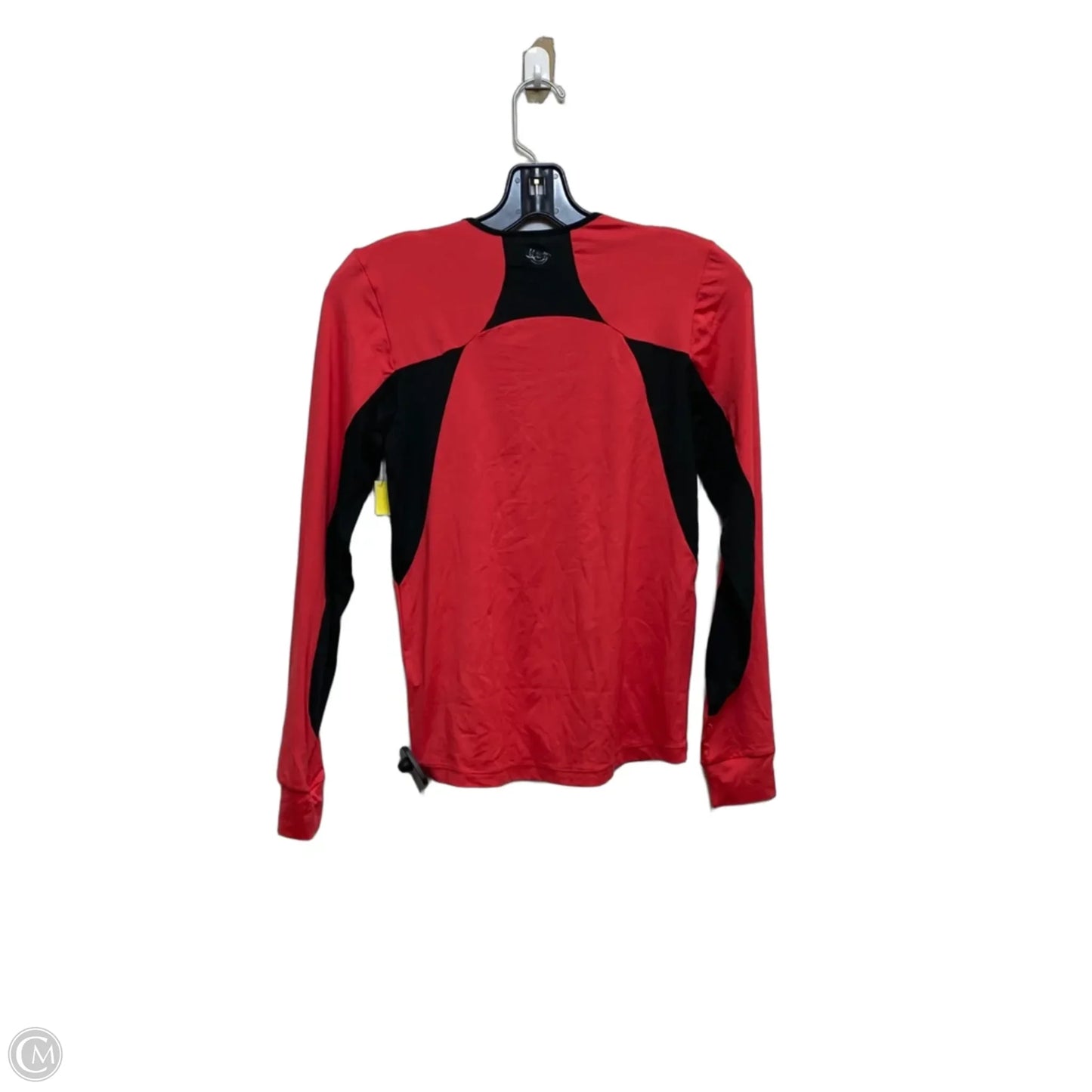 Athletic Top Long Sleeve Crewneck By Brooks In Black & Red, Size: S